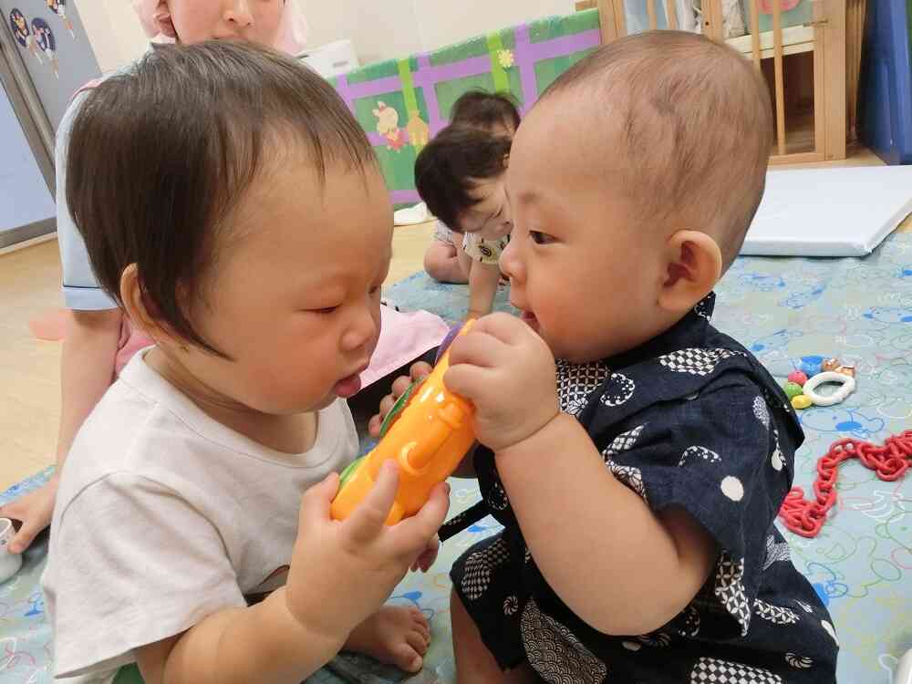新しいお友だちともさっそく仲良しで遊んだよ！