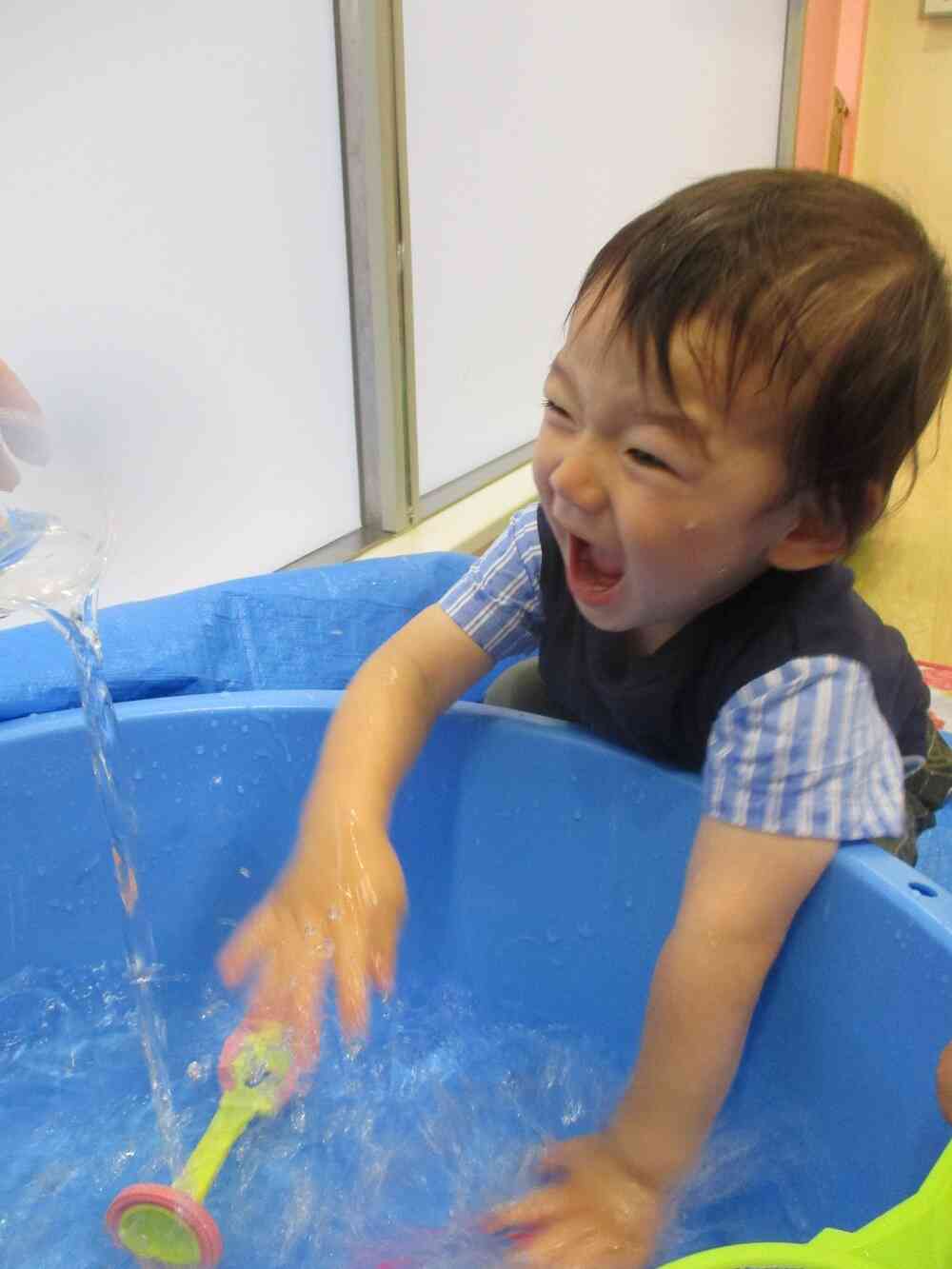 水遊び大好き！