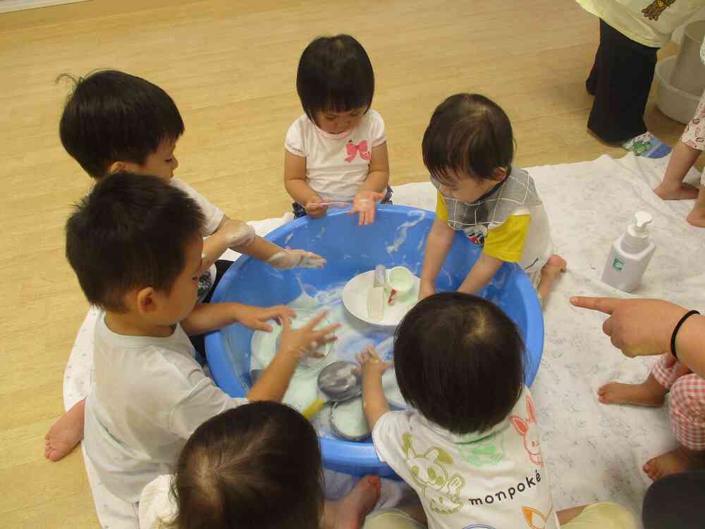 泡で遊んだよ♪