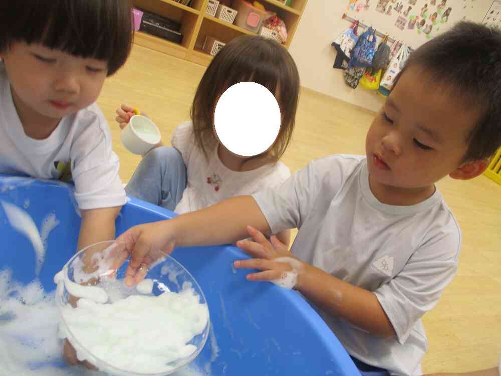 泡がいっぱい