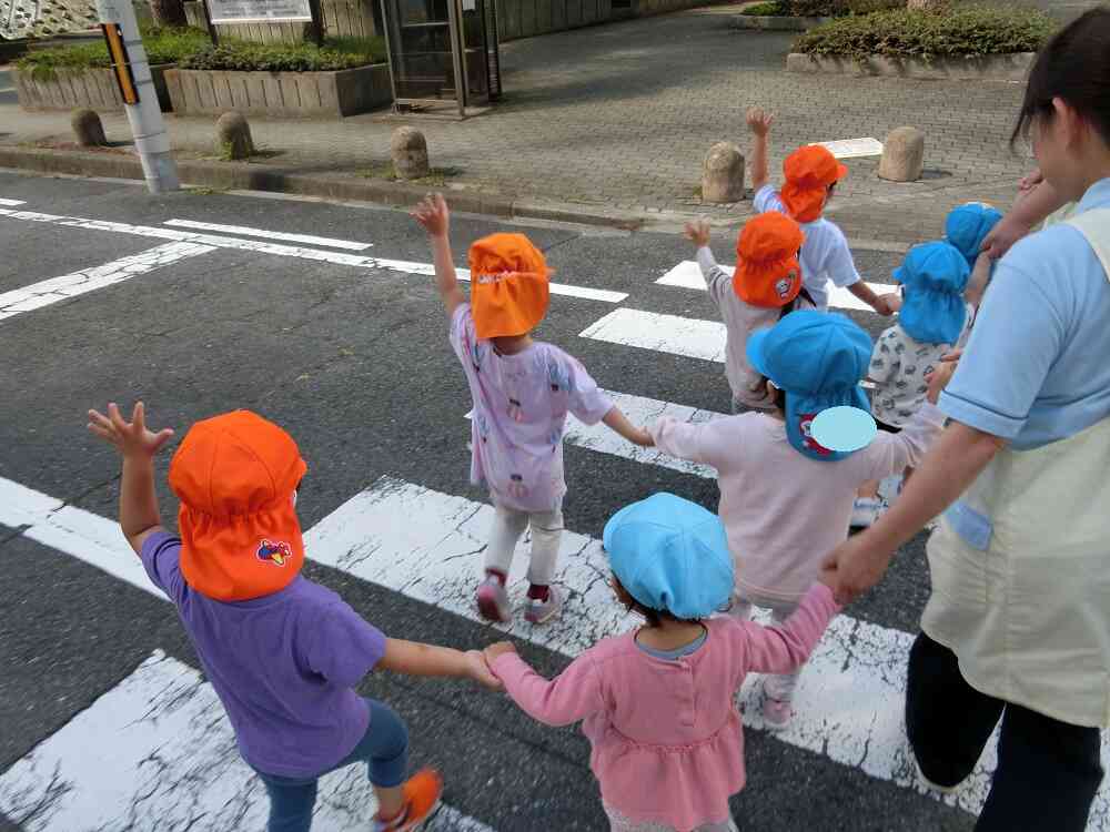 交通ルールもばっちりなうさぎ組さんです☆彡