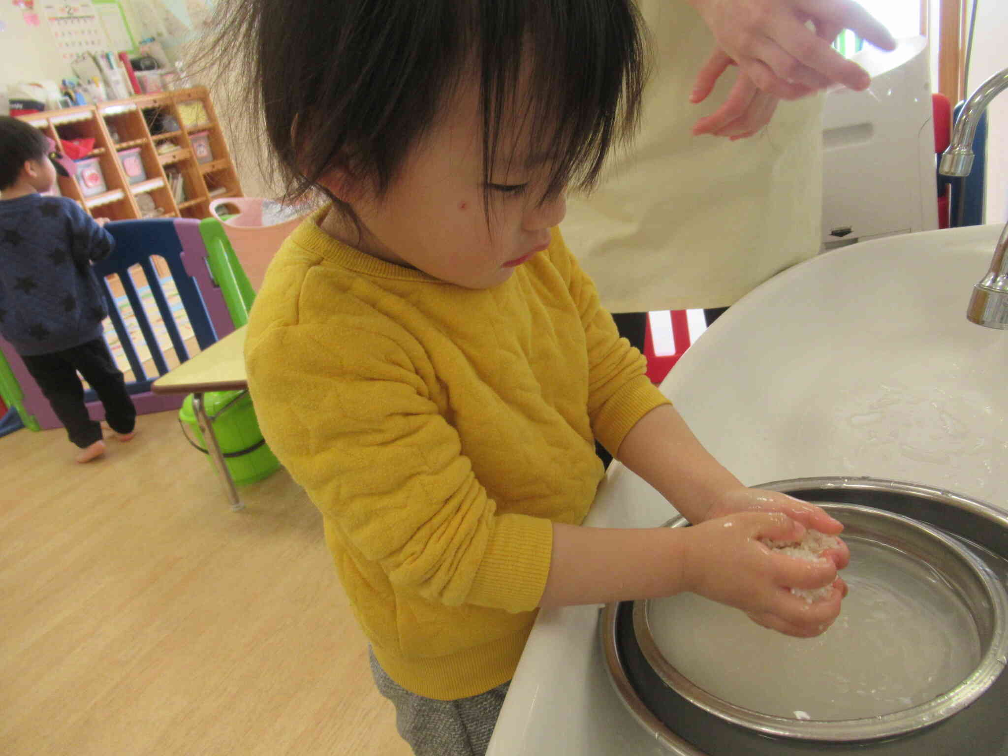 お米研ぎしてみたよ。