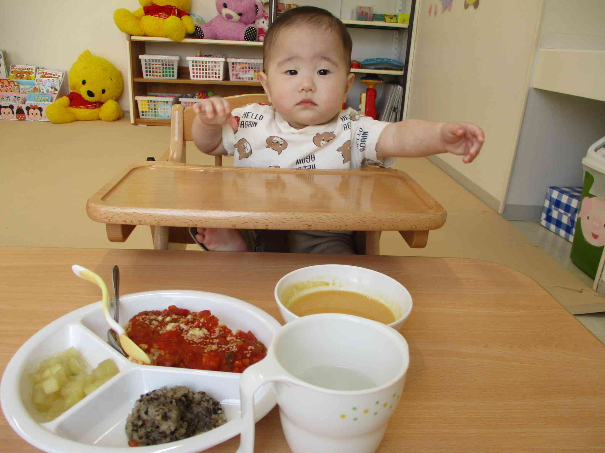 初めての給食！
