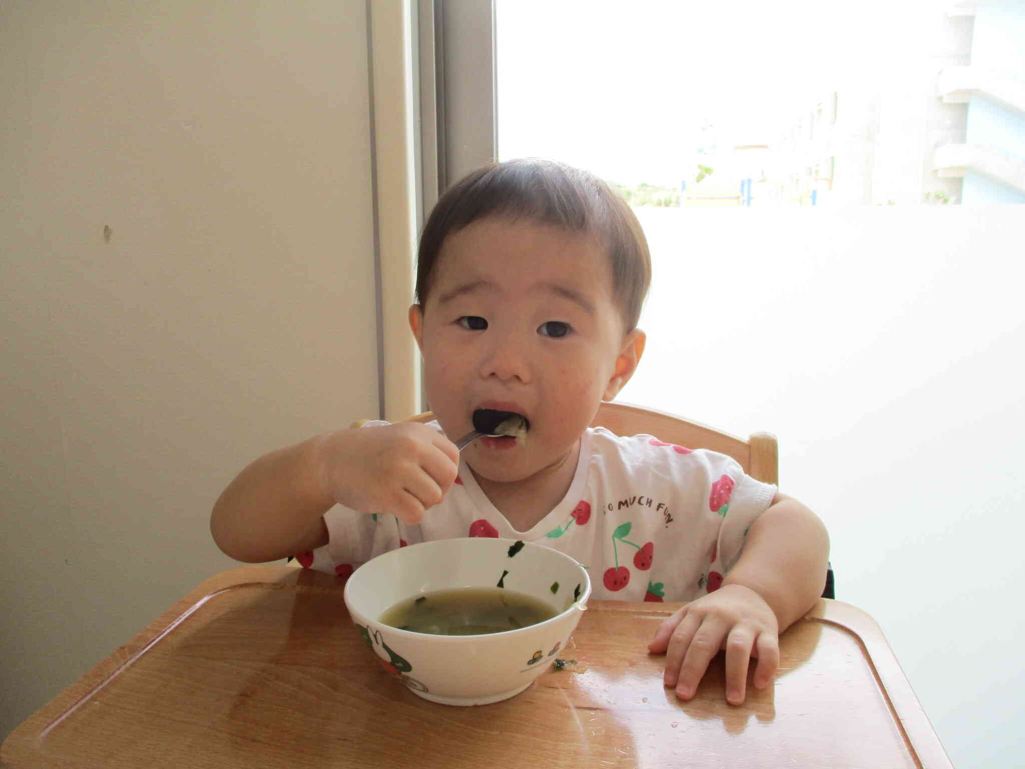 自分で食べるよ