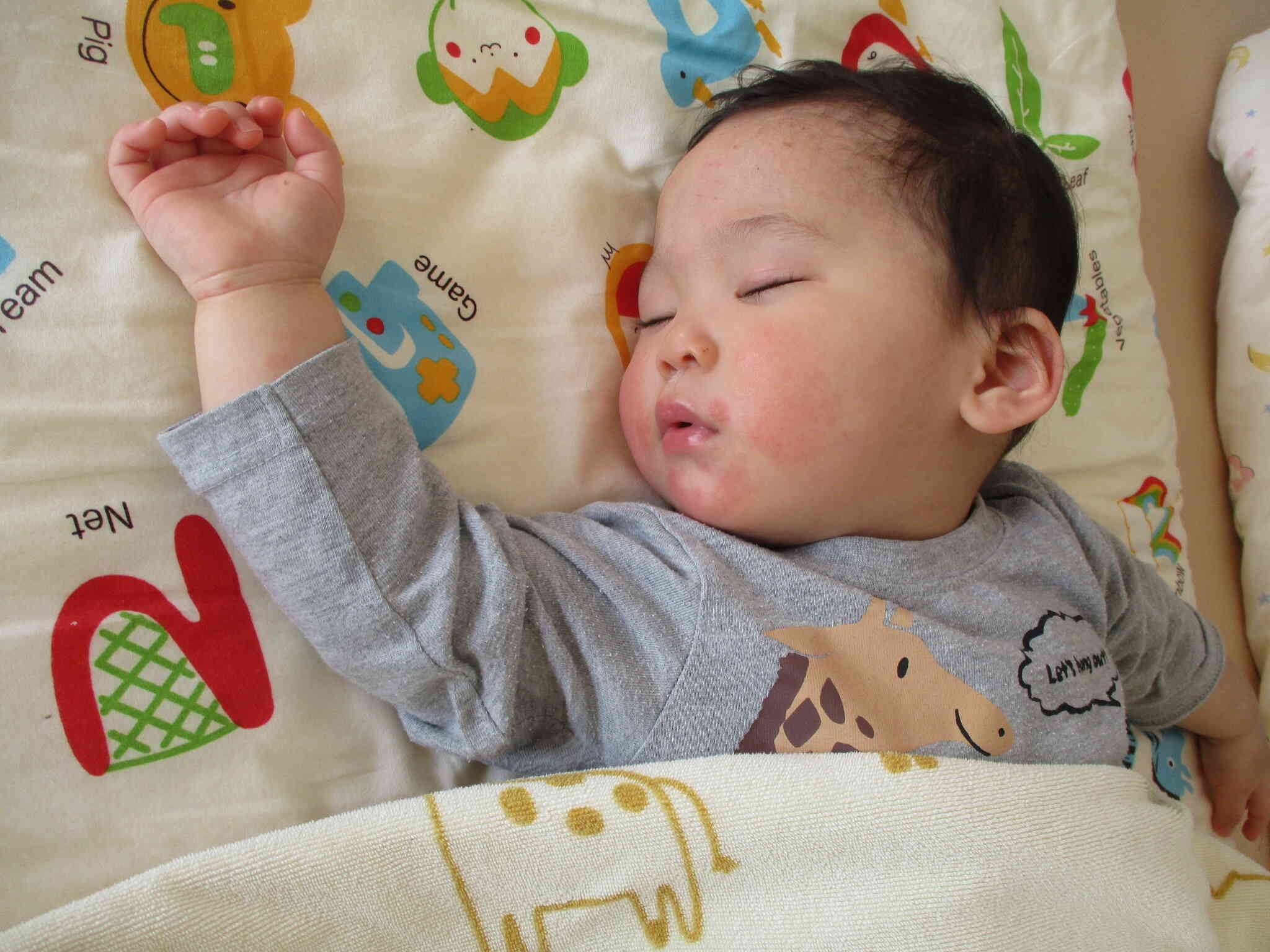 よく寝ています。