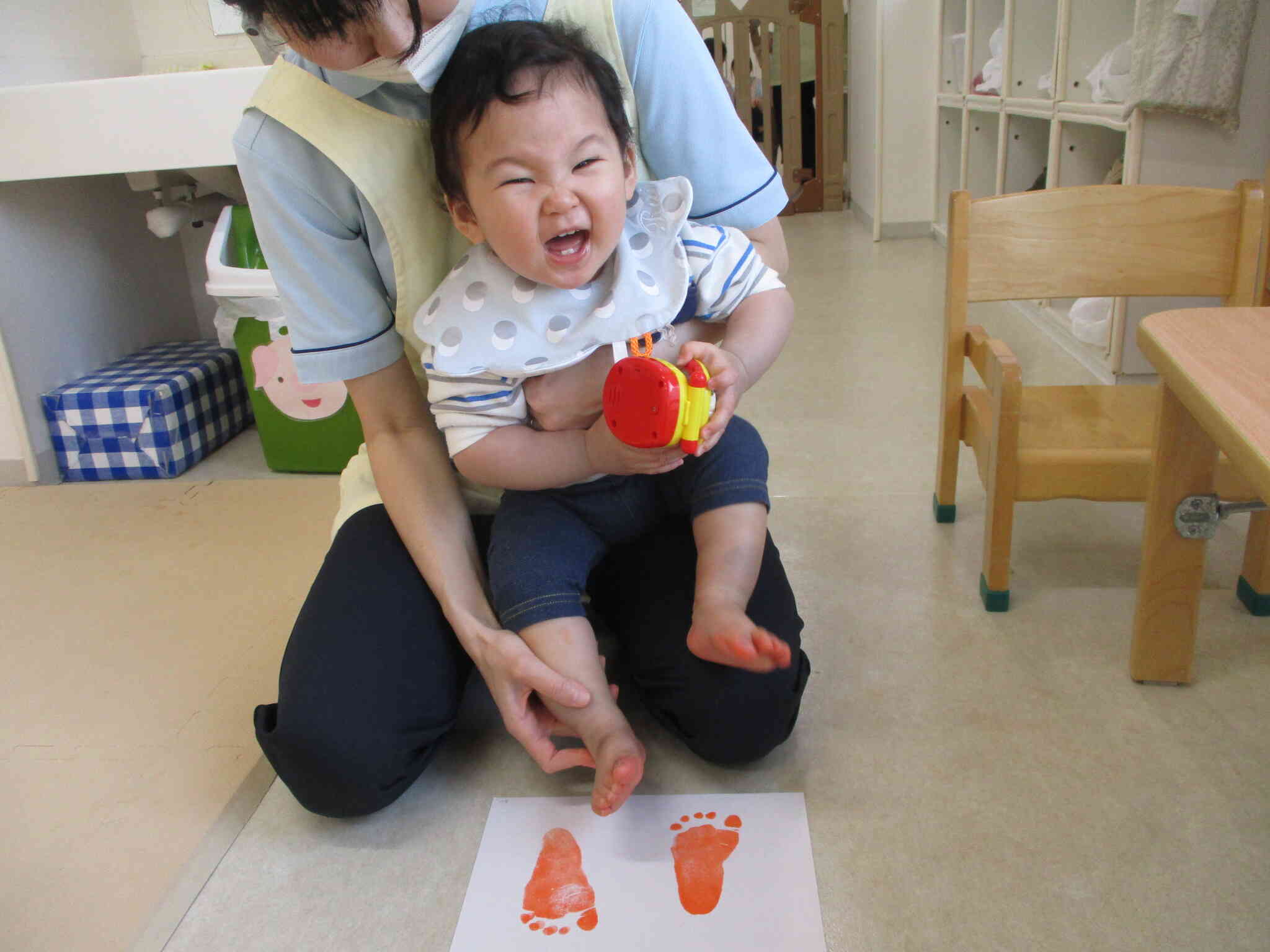 足形をとりました