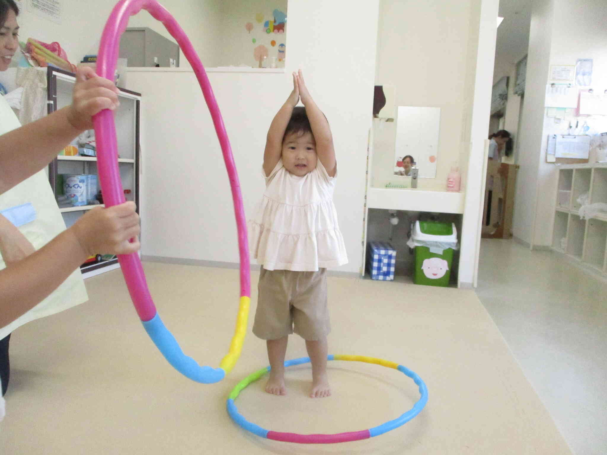 輪投げみたいだね！