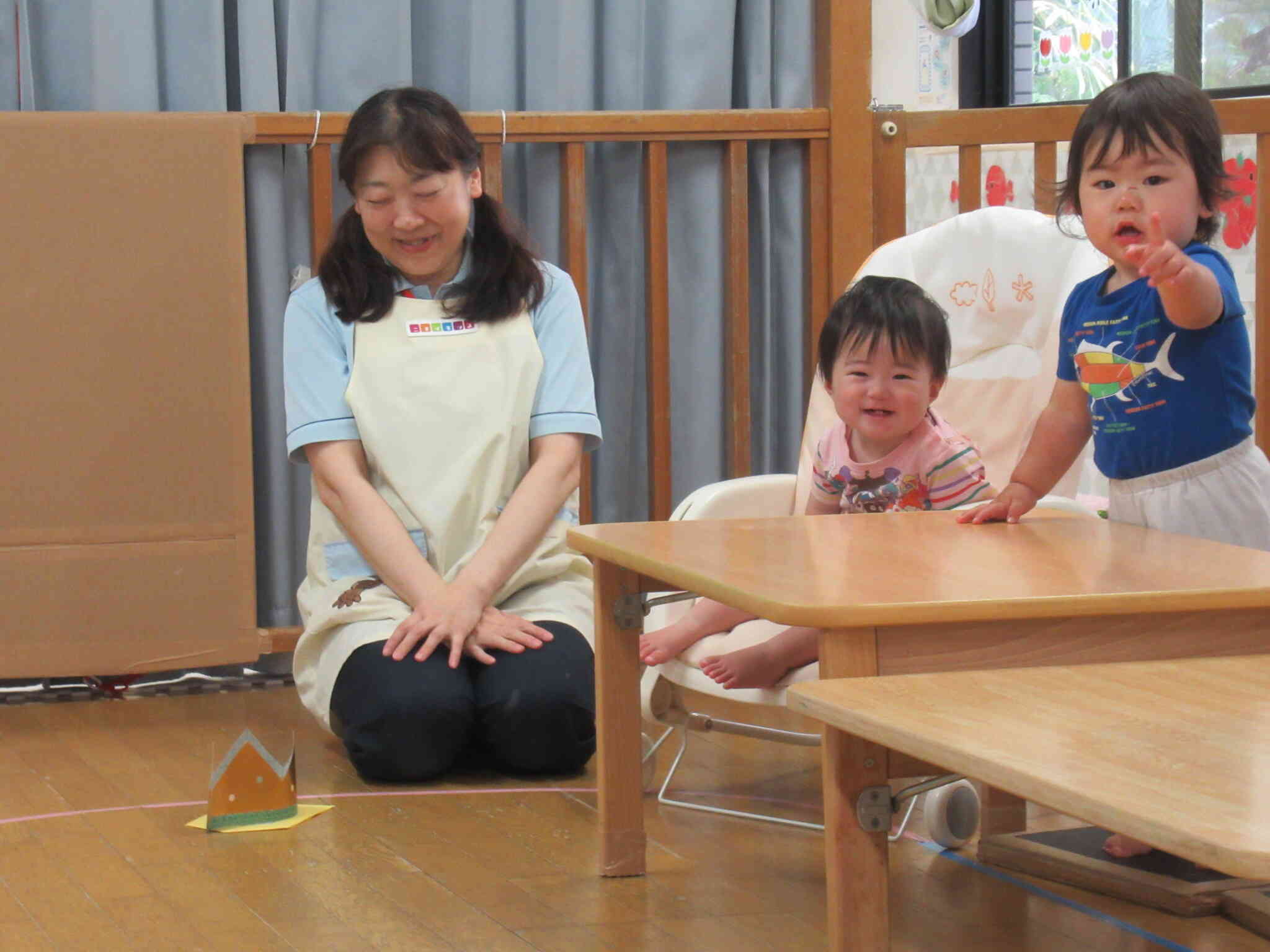 先生の出し物に大興奮！