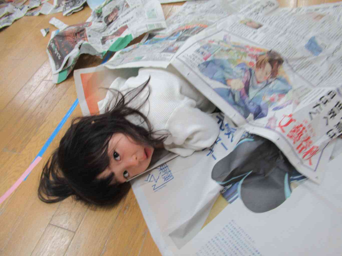 お布団に見立ててお休みタイム～Zzz