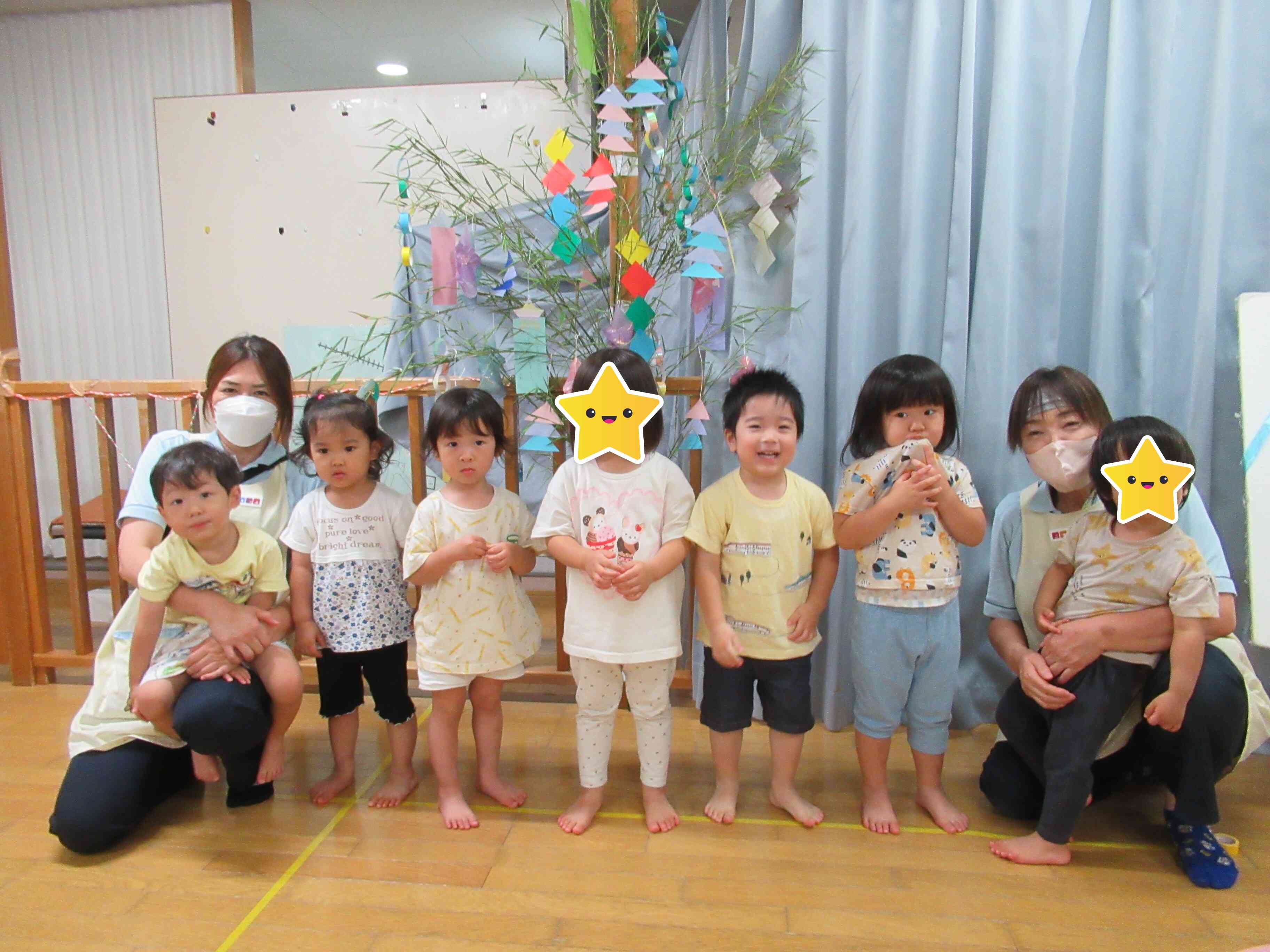 きりん組（2歳児）さんの集合写真！