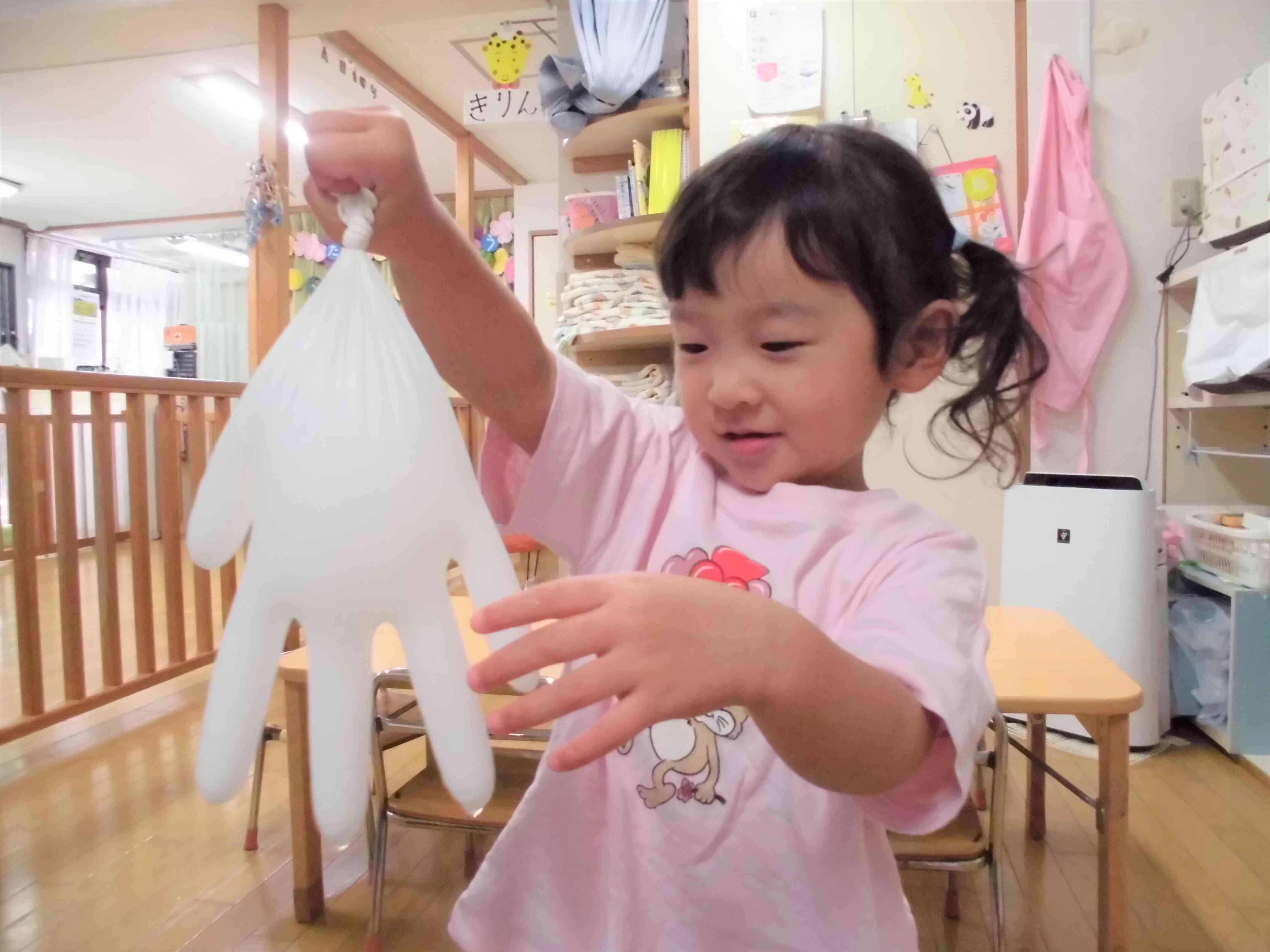 びゅーっと水が出てきて大喜び！