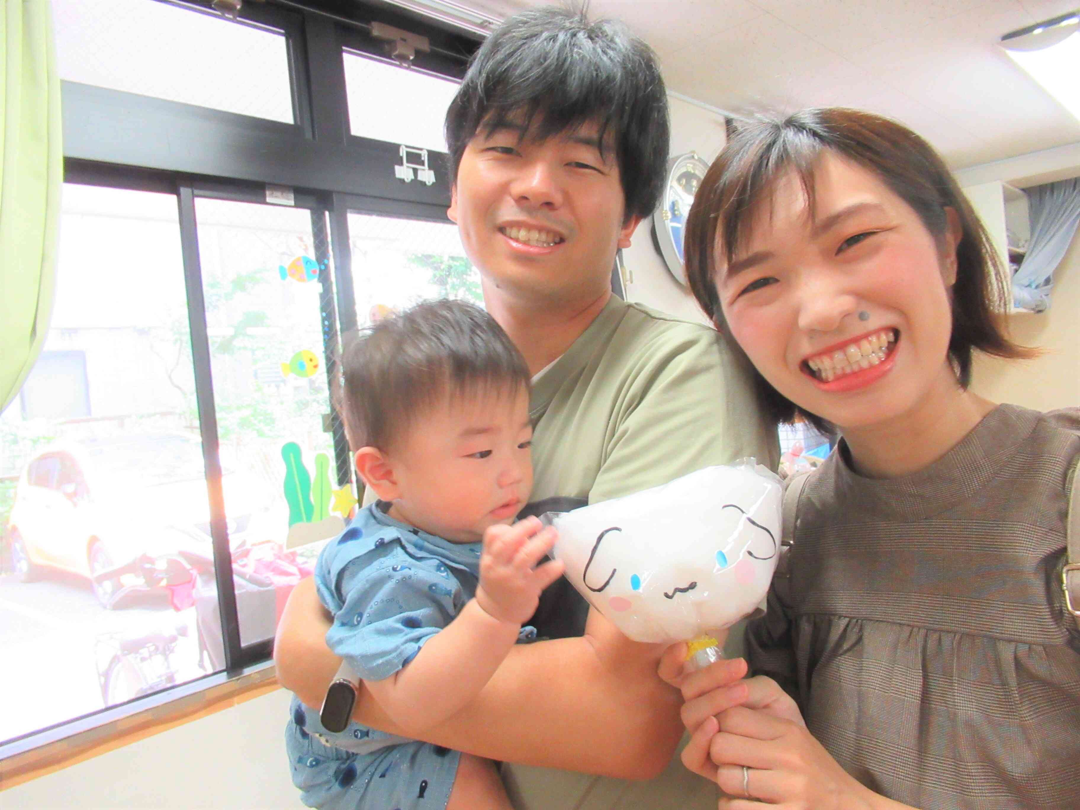 可愛い綿あめ取れたね！