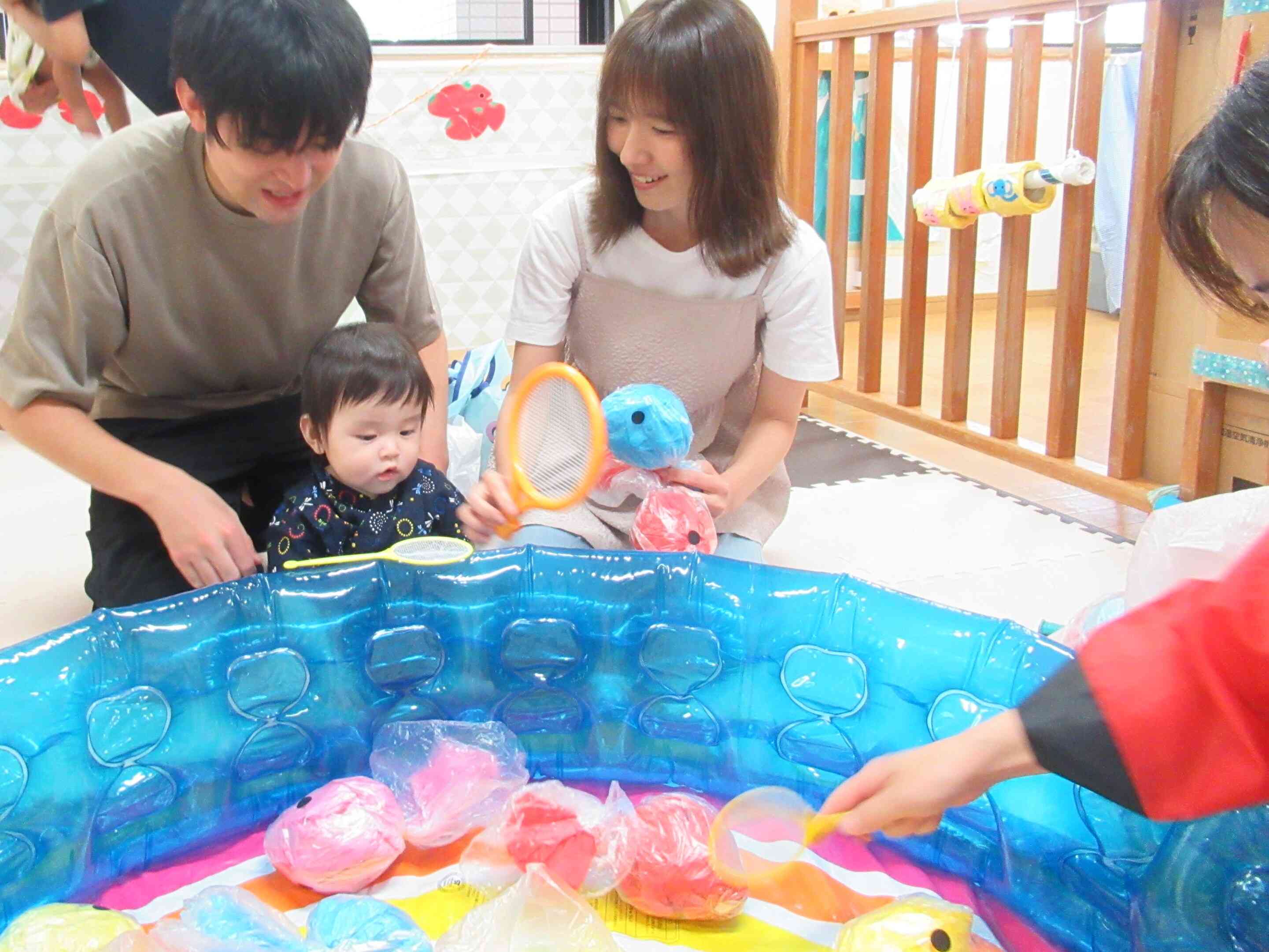大きな金魚さんたくさんとったよ！