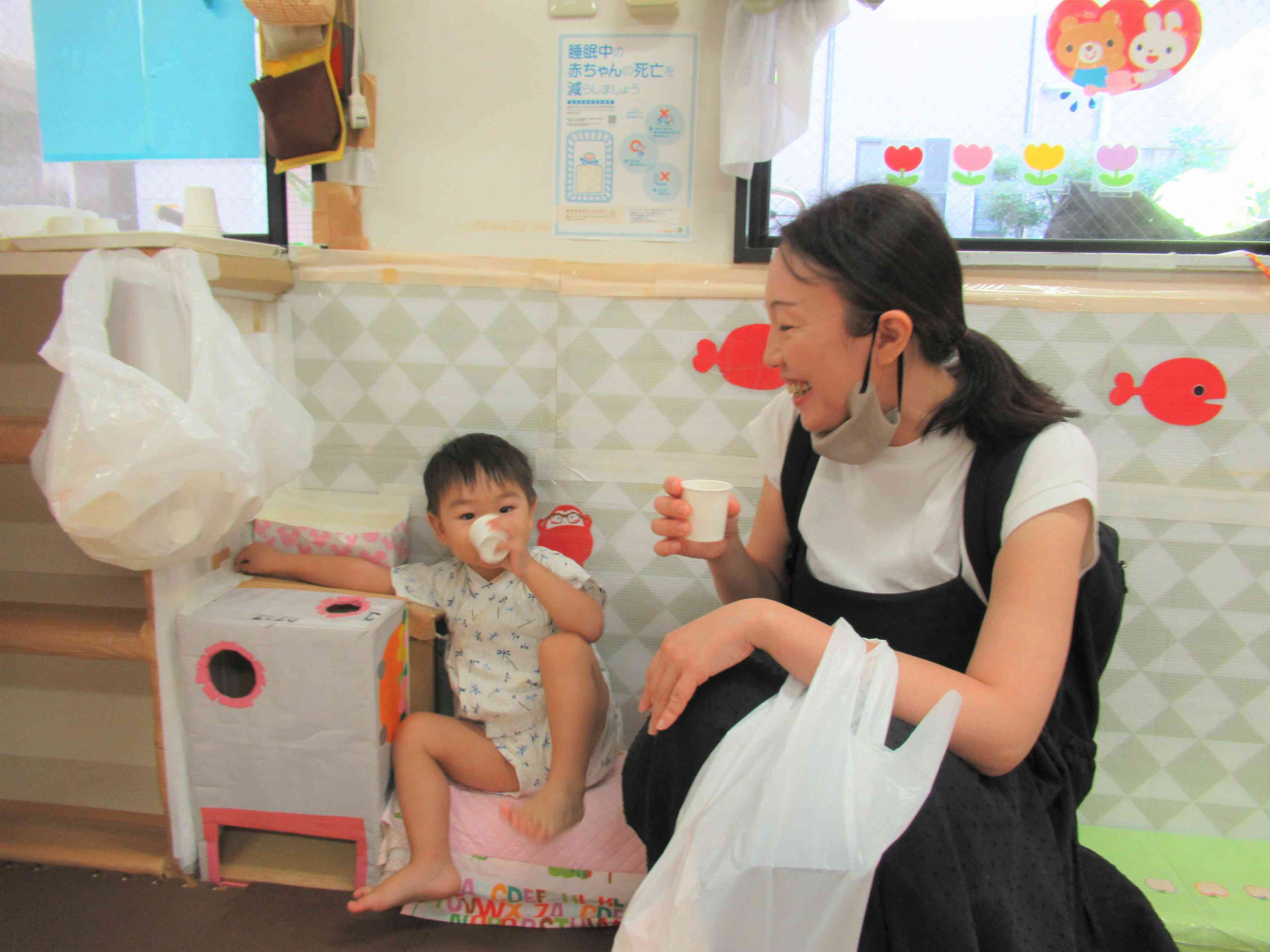お茶エリアで休憩タイム♪