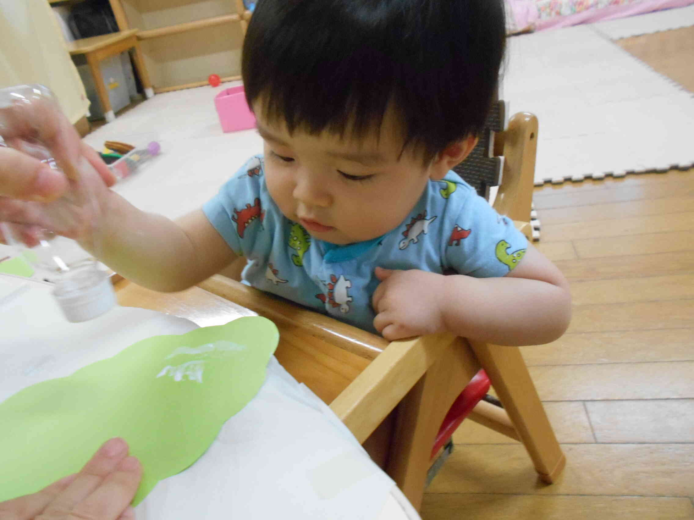 スタンプより下に敷いた紙が気になったよ。