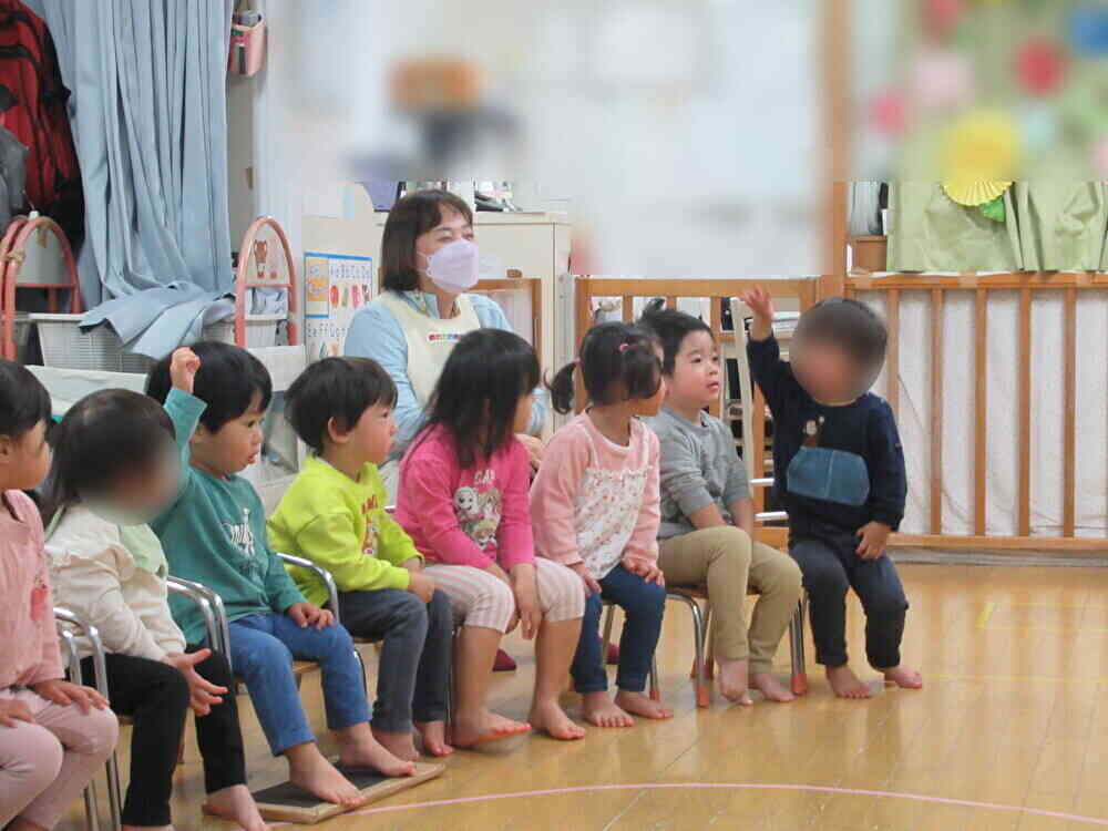 元気よく「はーい！」と言って前に出てきてくれました！