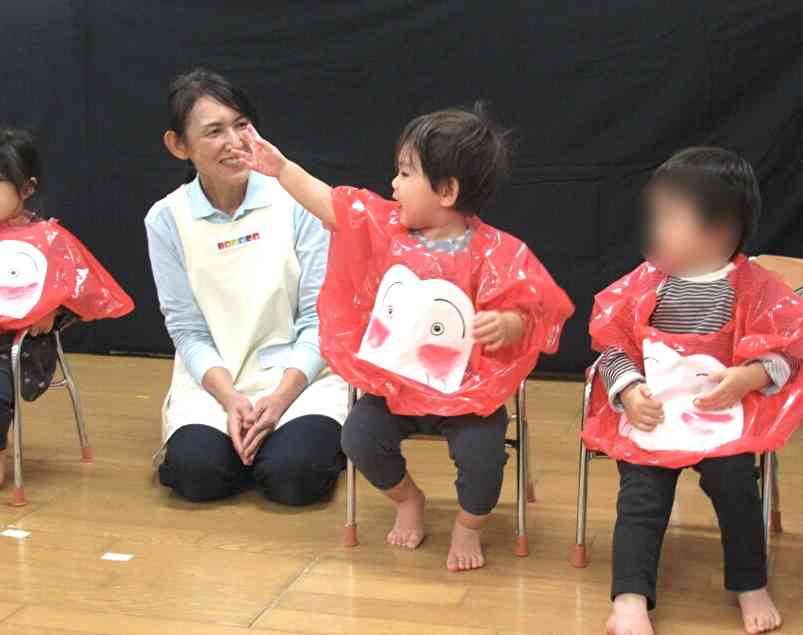 自分のお名前を呼ばれて元気よく返事してくれたお友だち♪