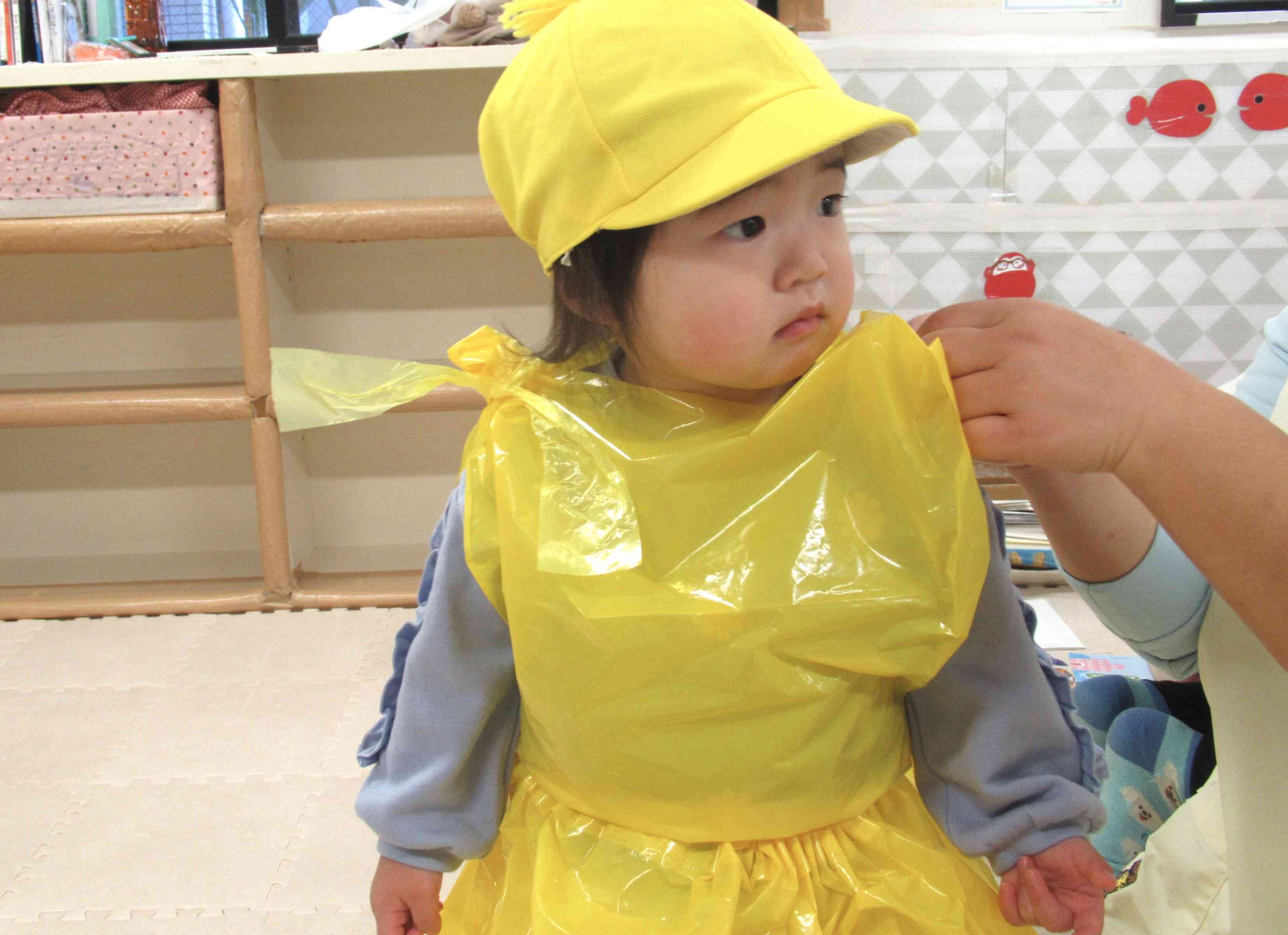 今からひよこになる、うさぎ組(0歳児)さんのお友だち