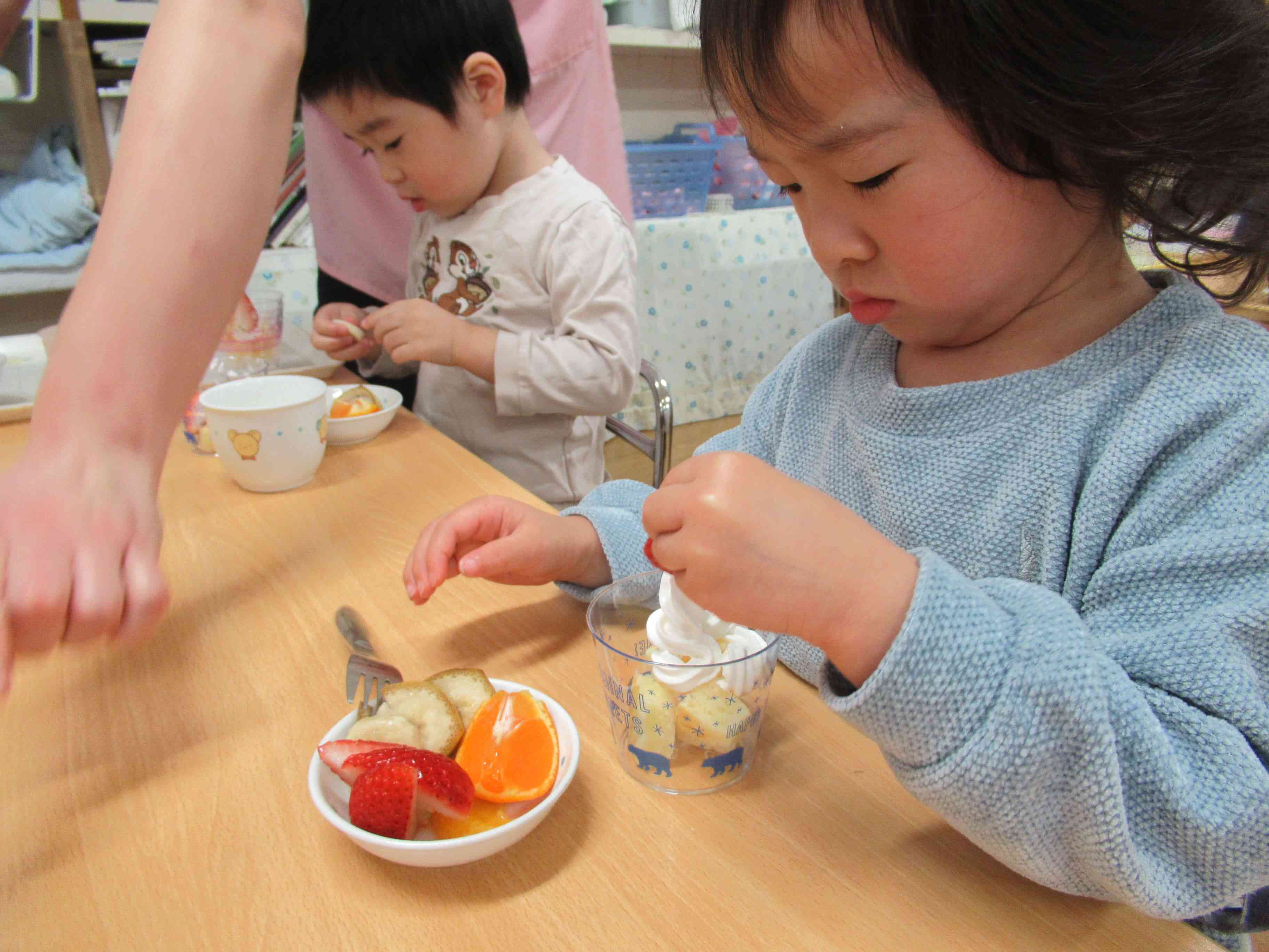 きりん組（2歳児）さんの様子