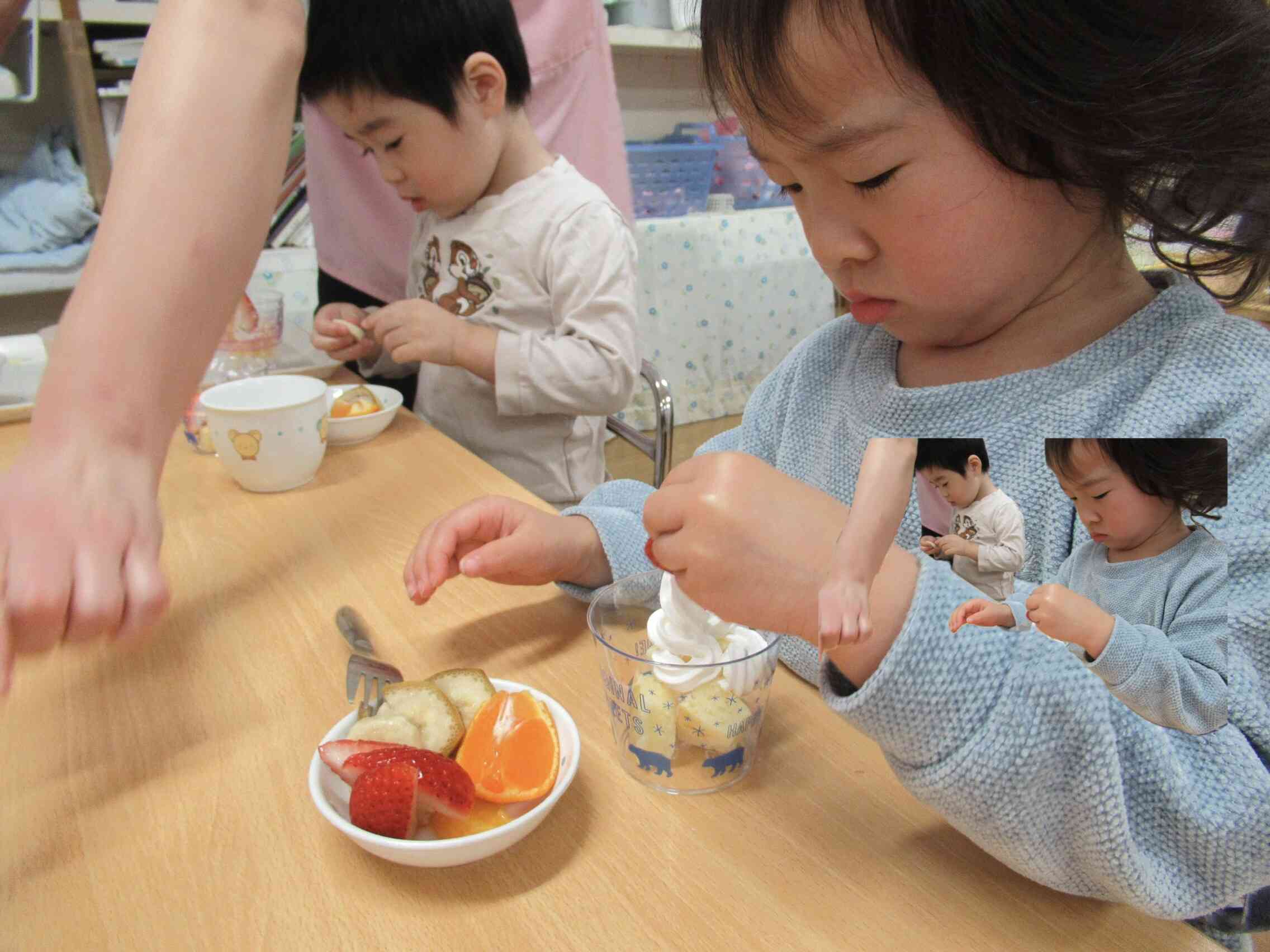 12/25 【食育】クリスマスケーキのデコレーション