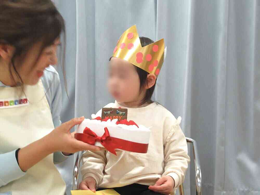 ケーキに「ふー」できるかなー？