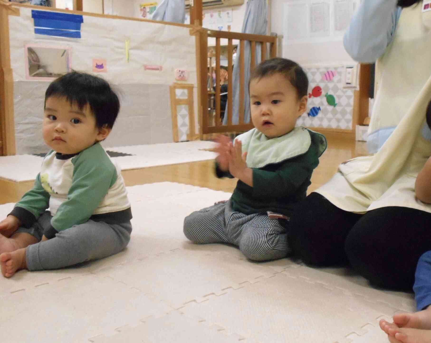 うさぎ組（0歳児）さんの様子