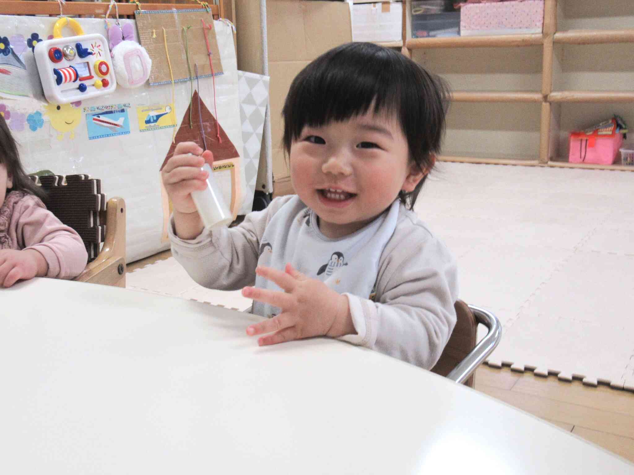 ニコニコ笑顔で食育に参加してくれました!