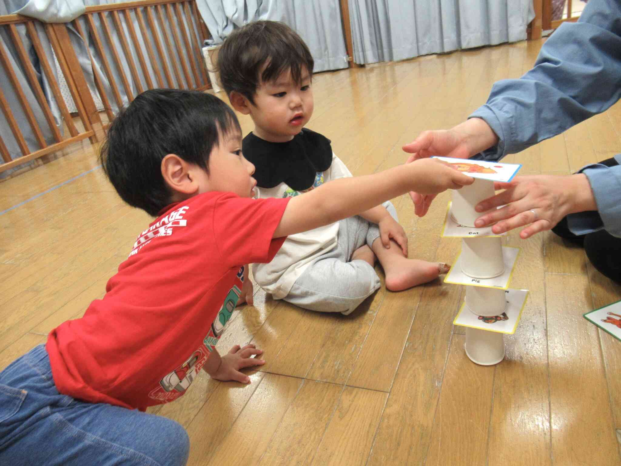 きりん組（2歳児）さんの様子