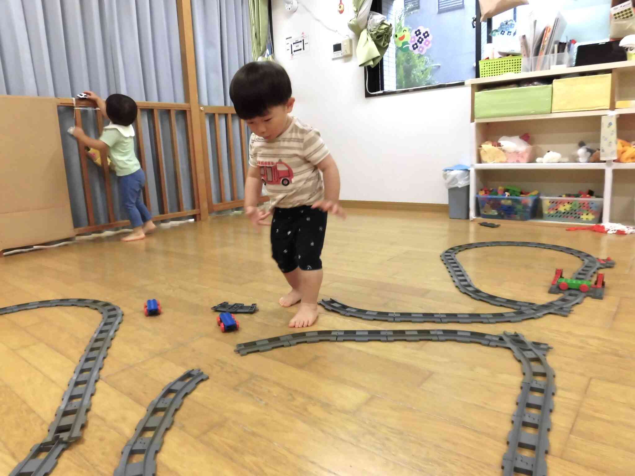 ぱんだ組(1歳児)さんも遊びに来ました!