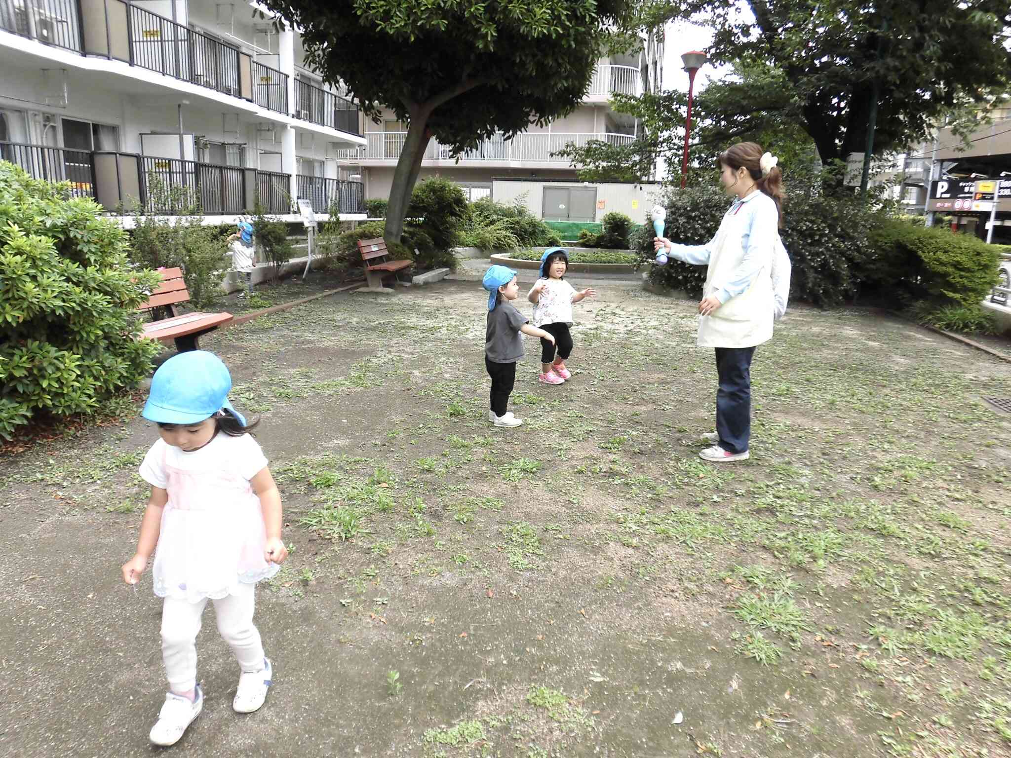 小さなシャボン玉がたくさん出て大喜び!