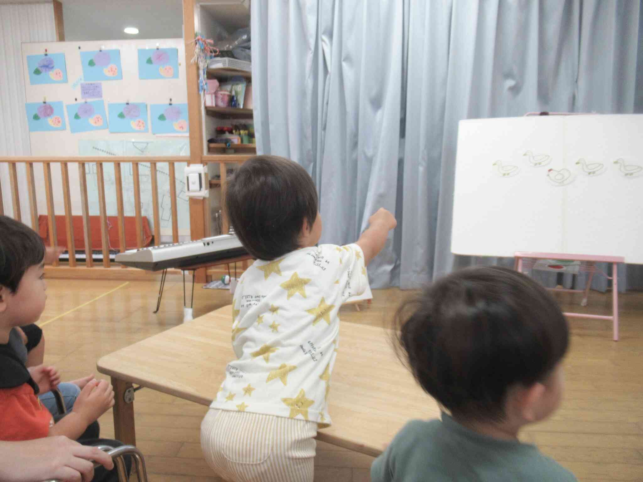 「いたー!あれ!あれ!」と教えてくれました。