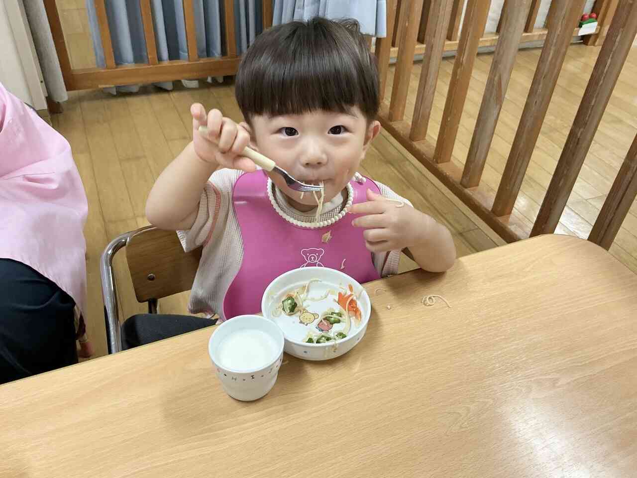 おやつは、お星様の入ったそうめんチャンプルー⭐︎