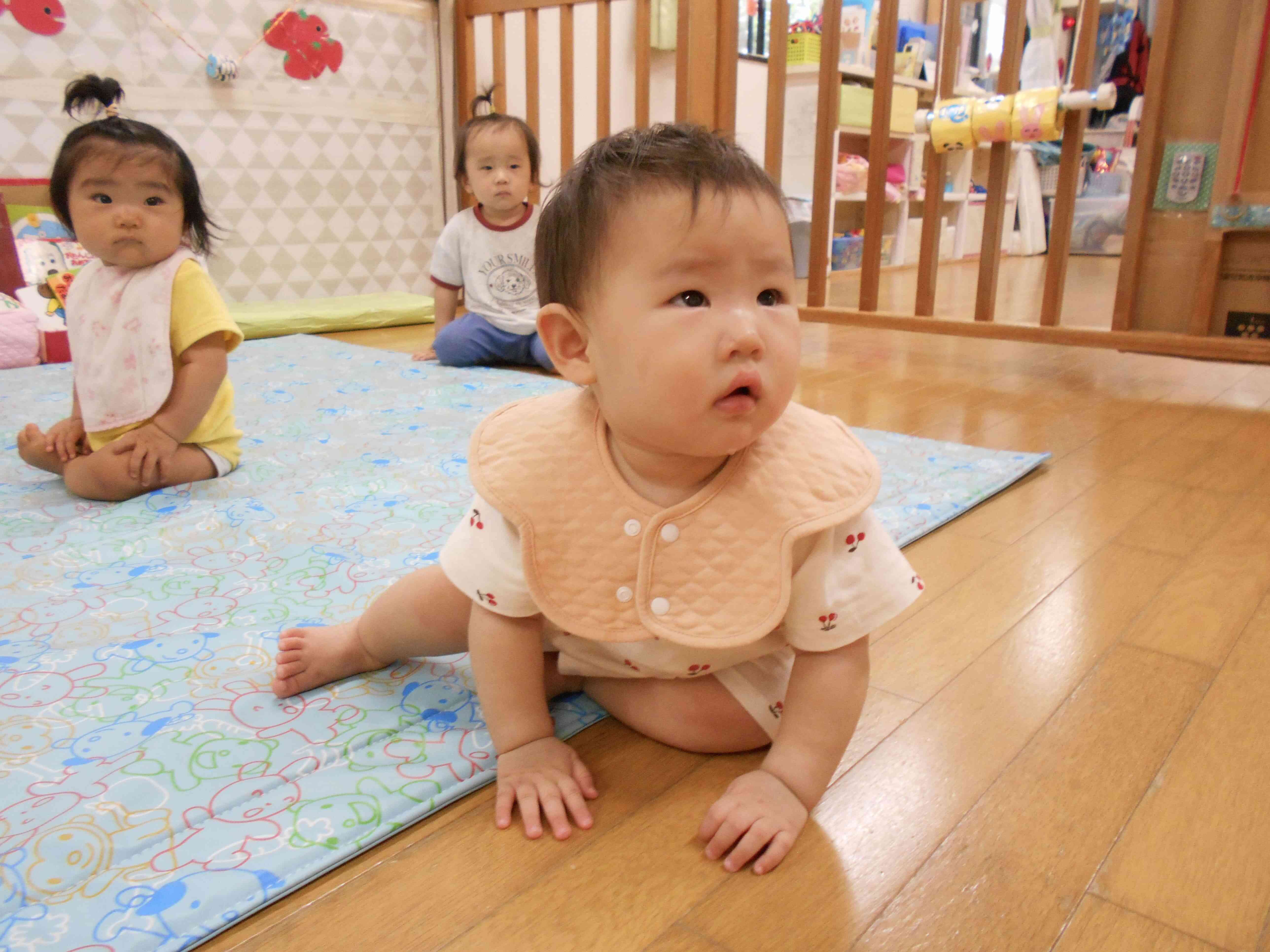 うさぎ組(0歳児)さんの様子