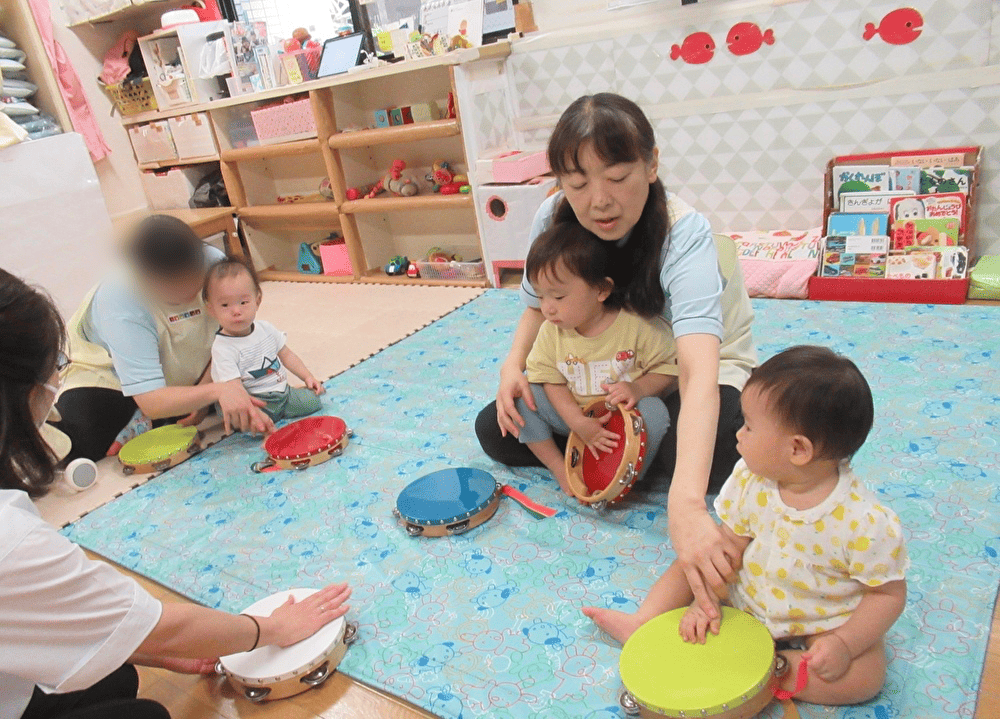 うさぎ組（0歳児）さんの様子