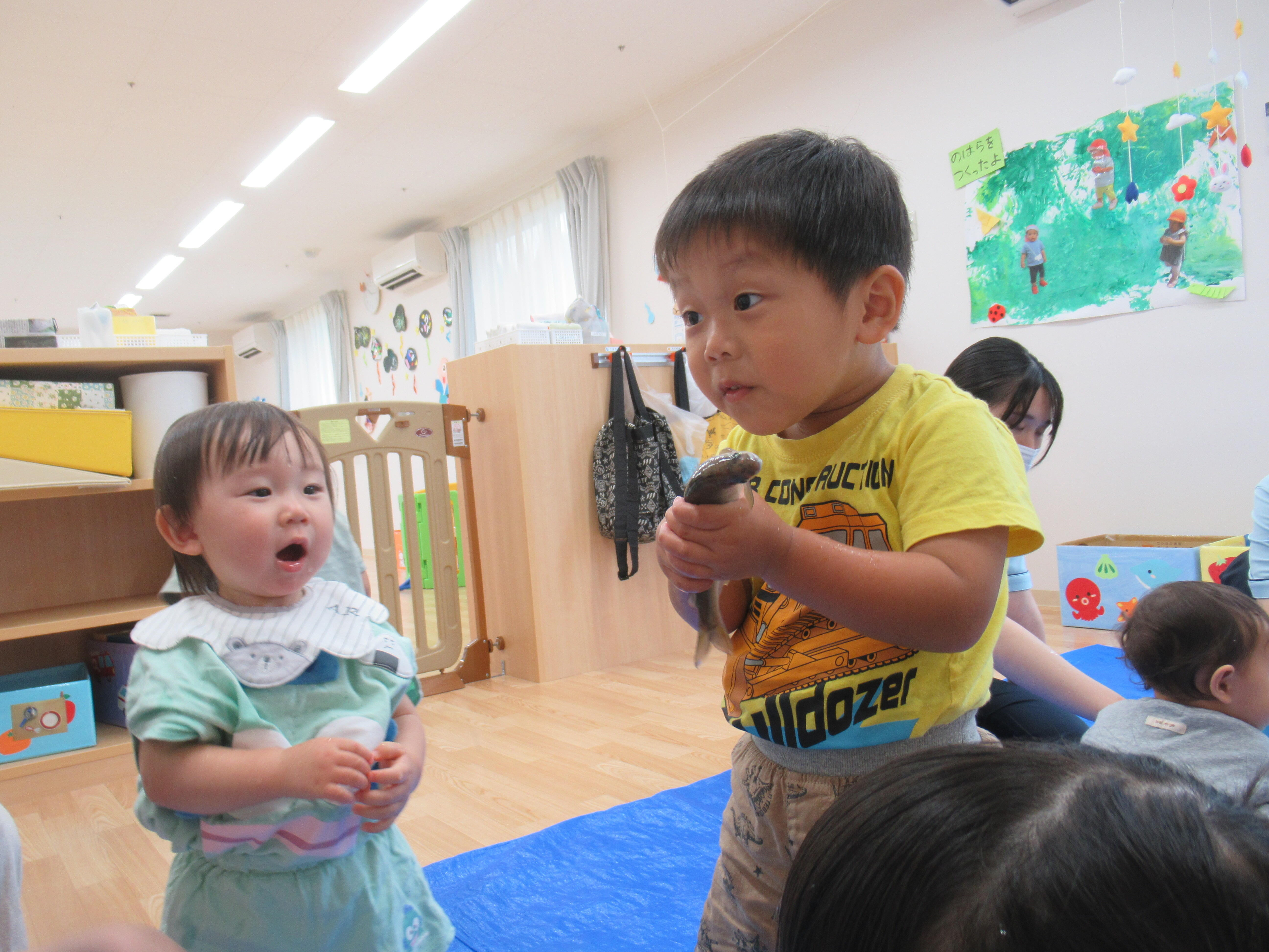 鮎のつかみどり