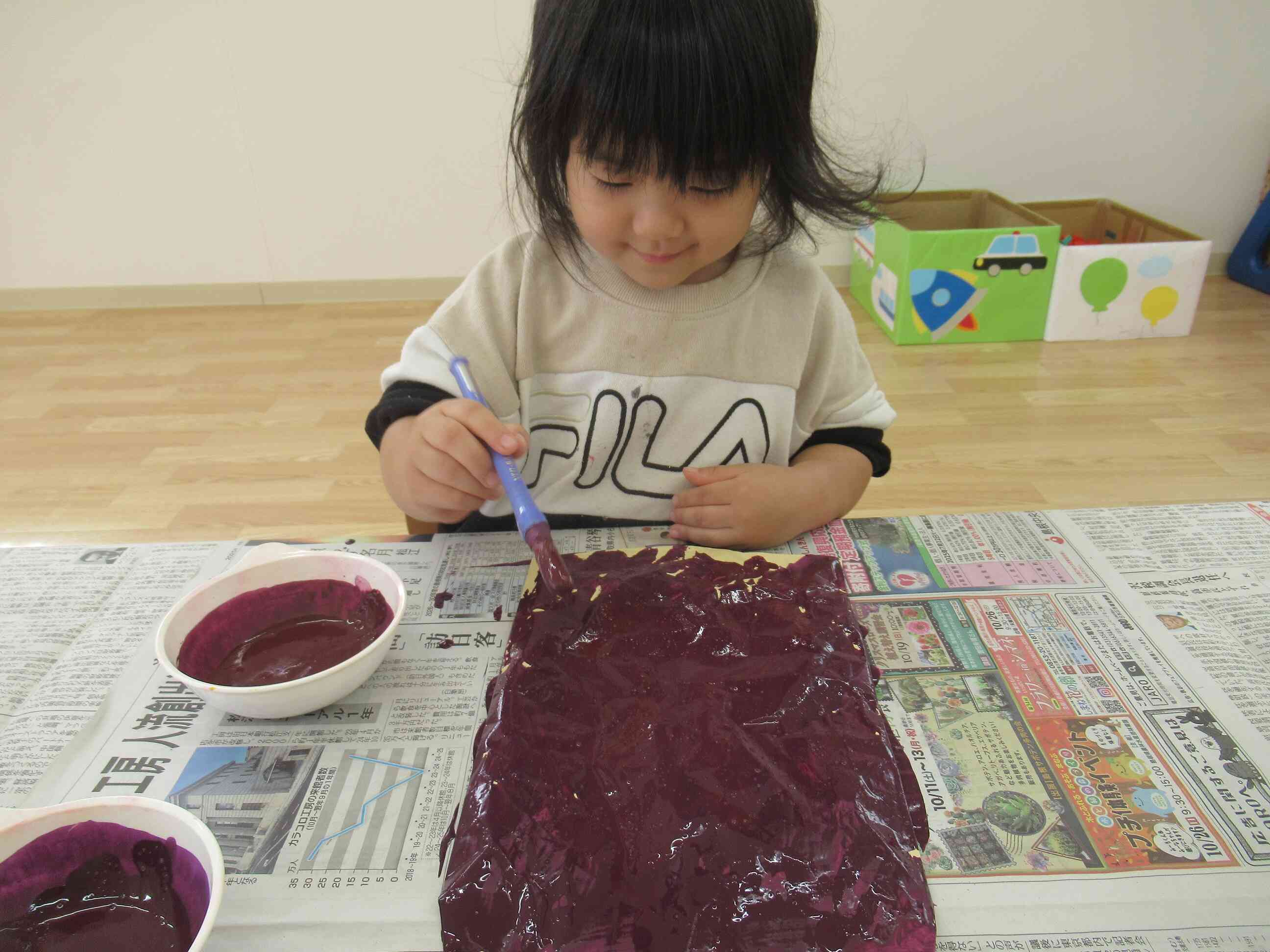 さつまいもの製作をしたよ