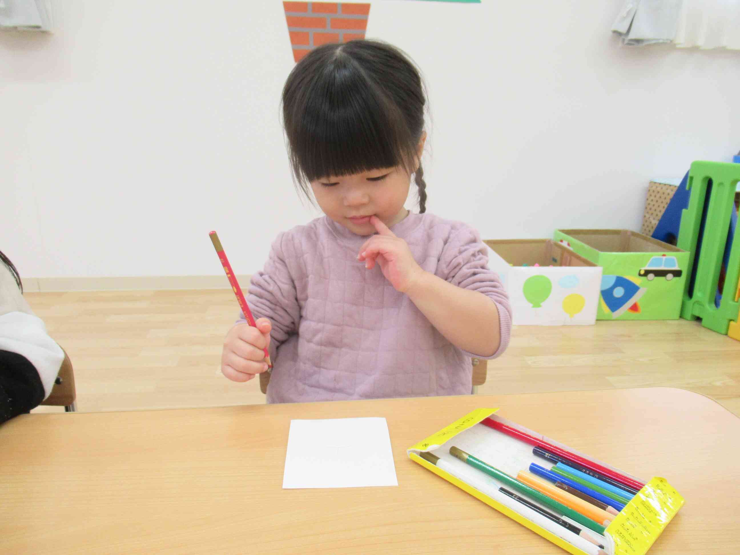 サンタさんに手紙をかいたよ