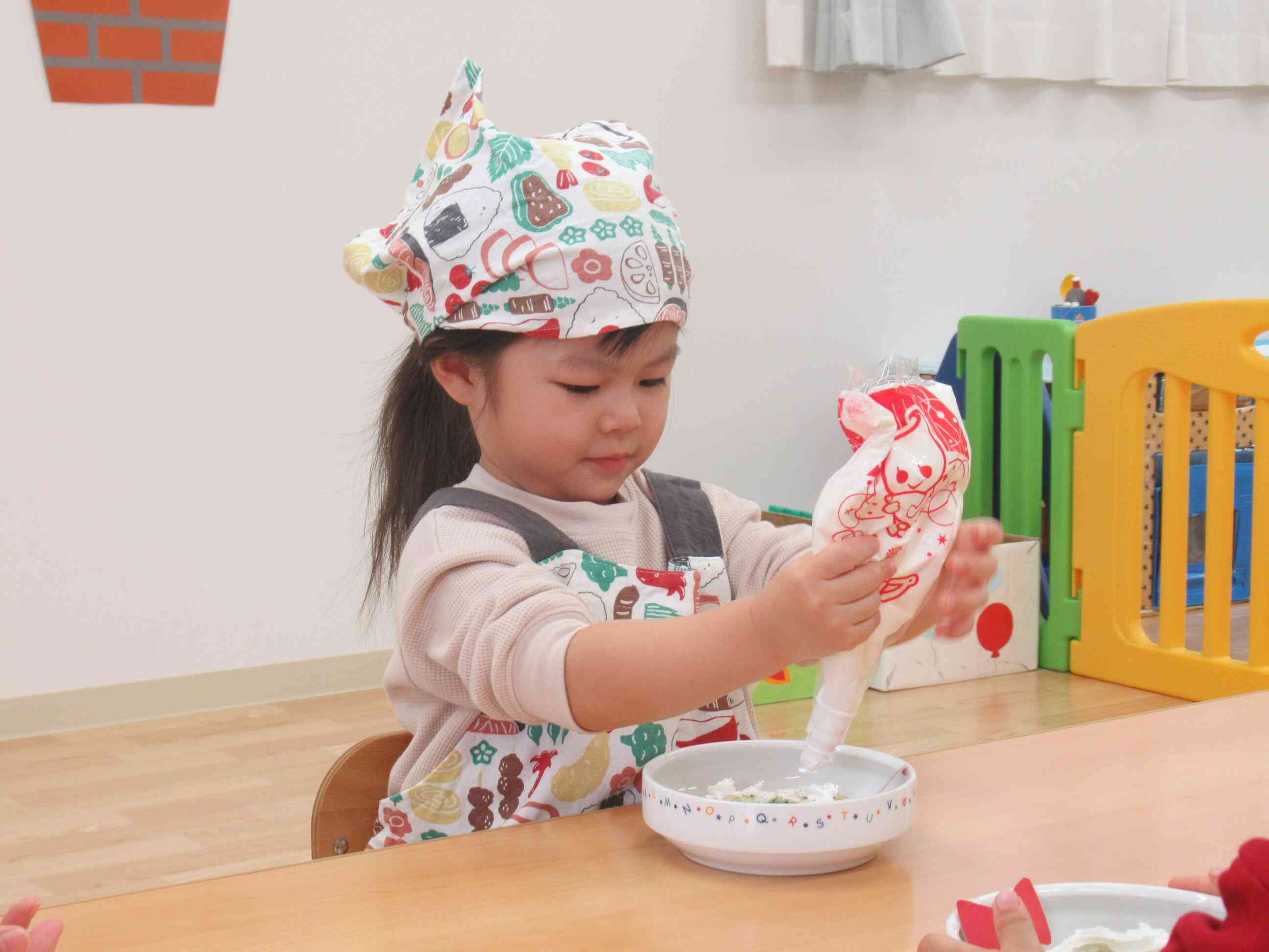 ホットケーキリース作り