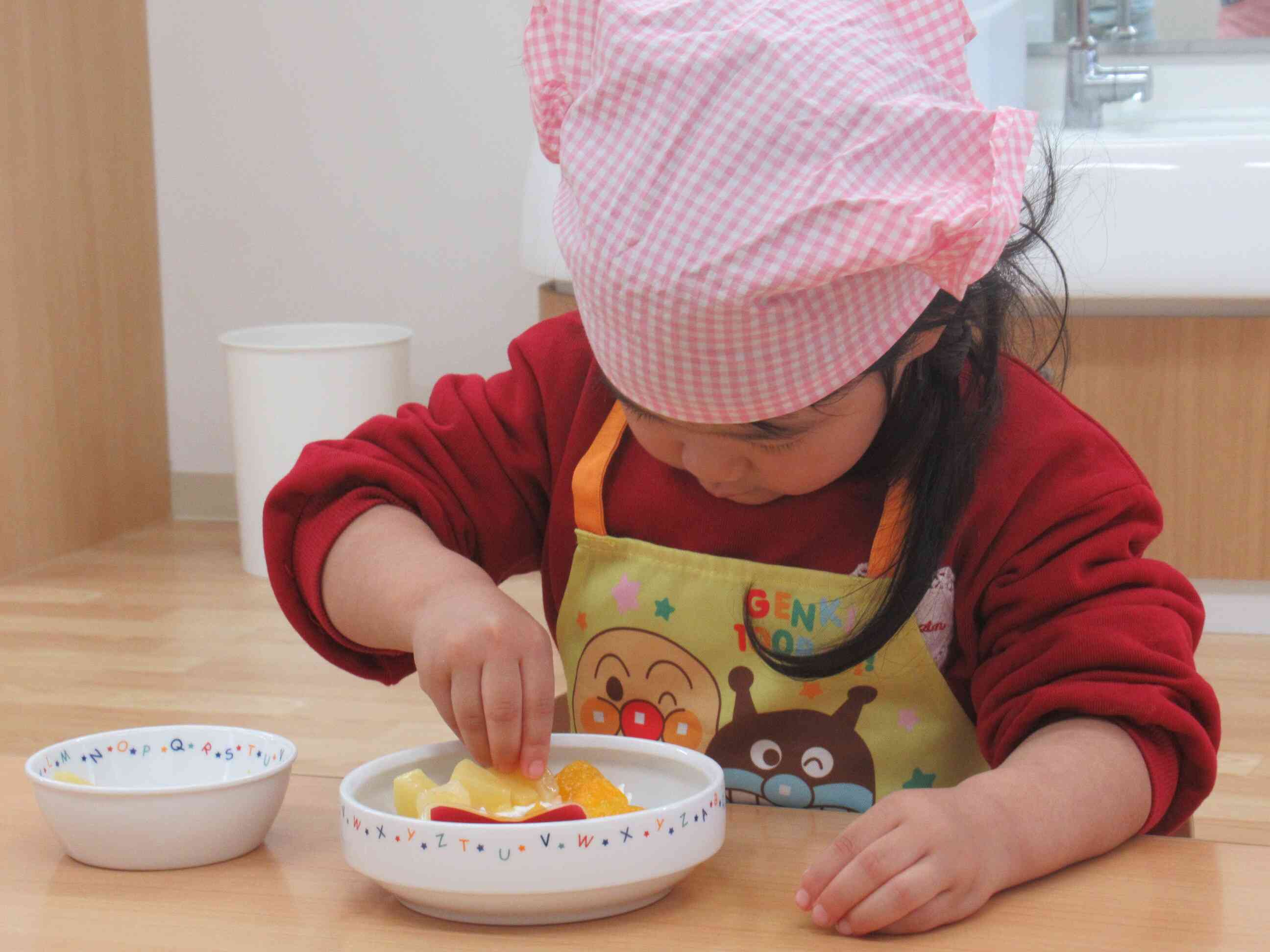 フルーツものせたよ！