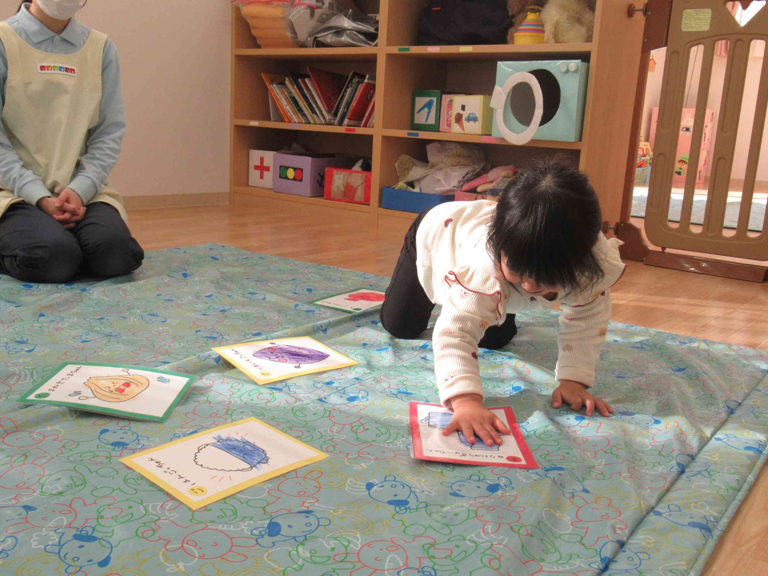 作ったかるたで遊んだよ！