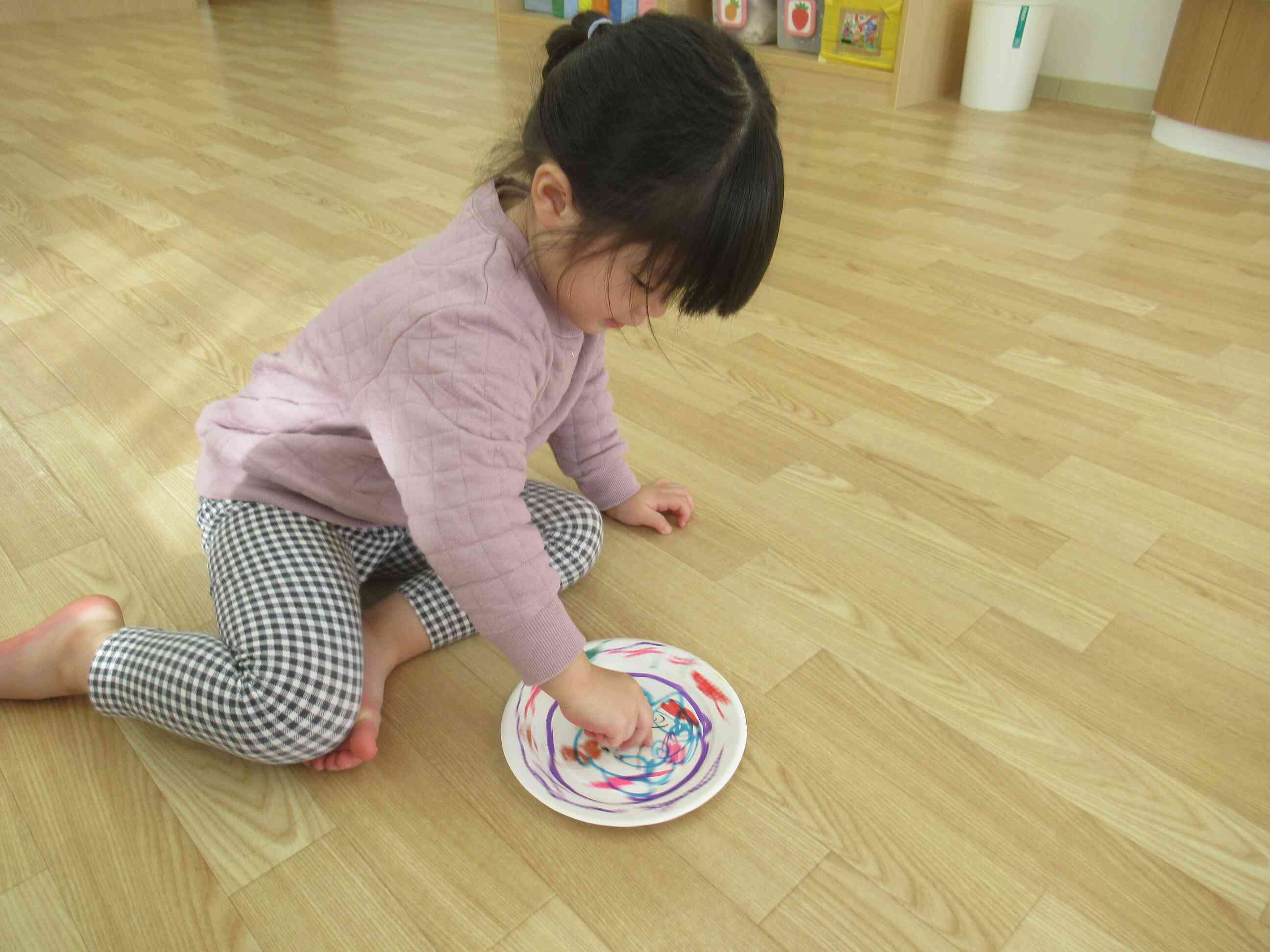 こまを作ったよ