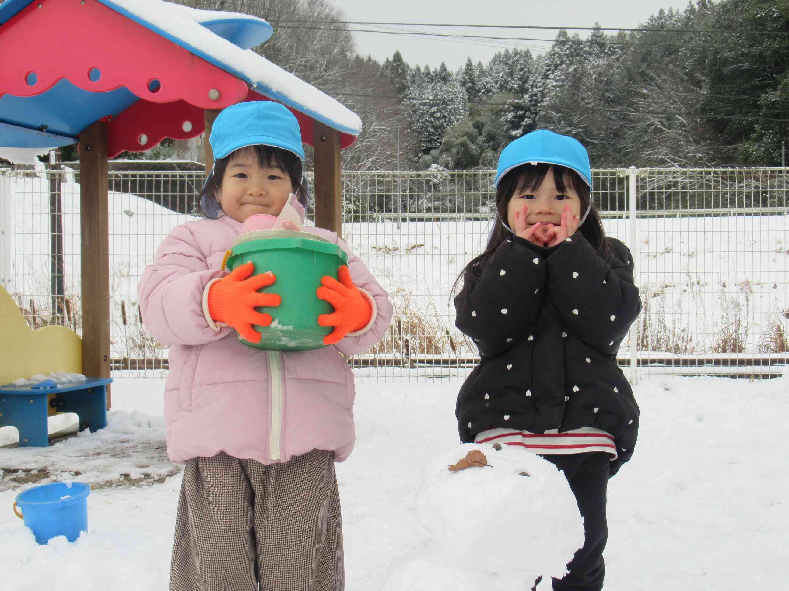 雪遊びしたよ！
