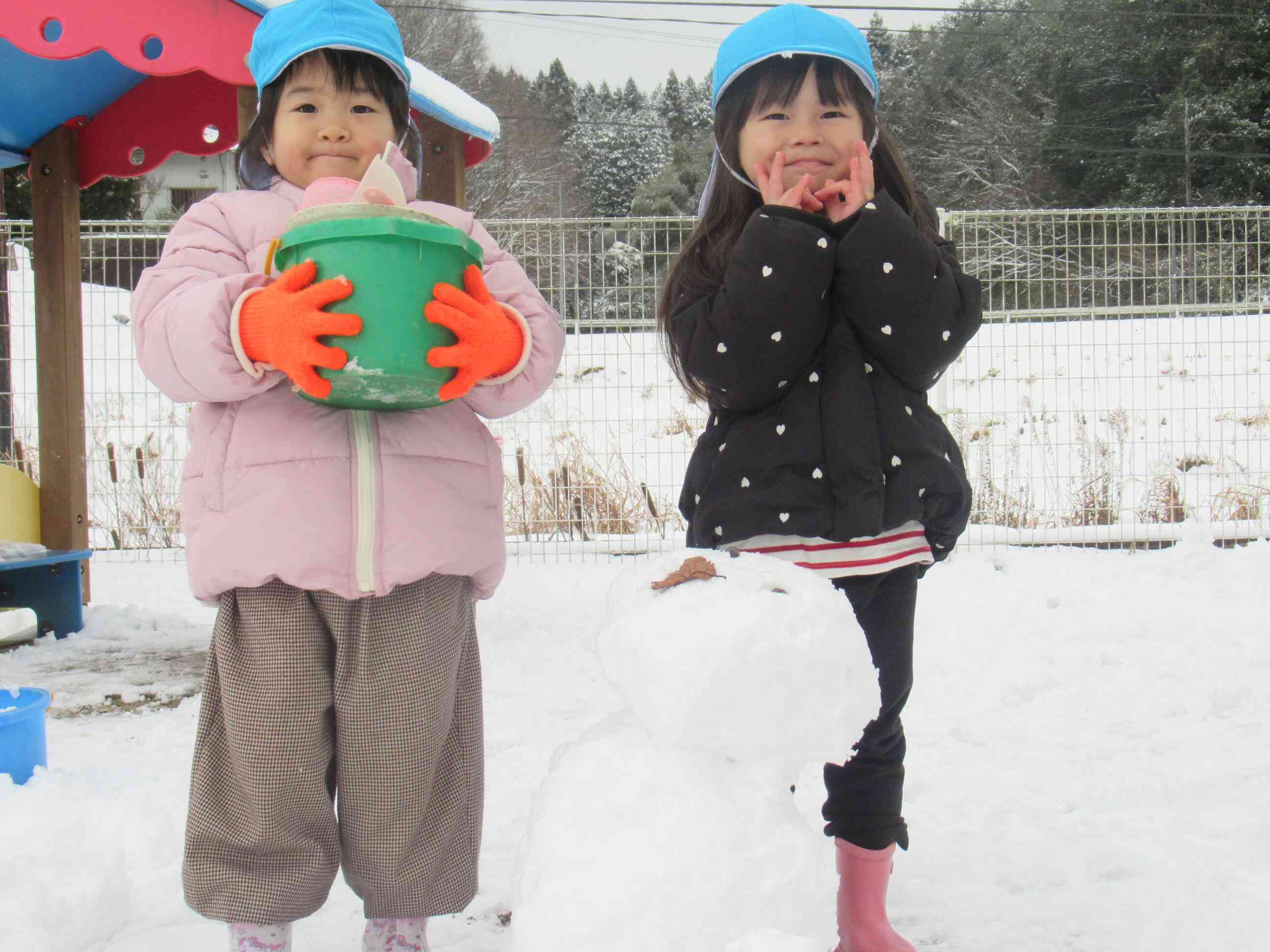 雪遊び楽しかったね。
