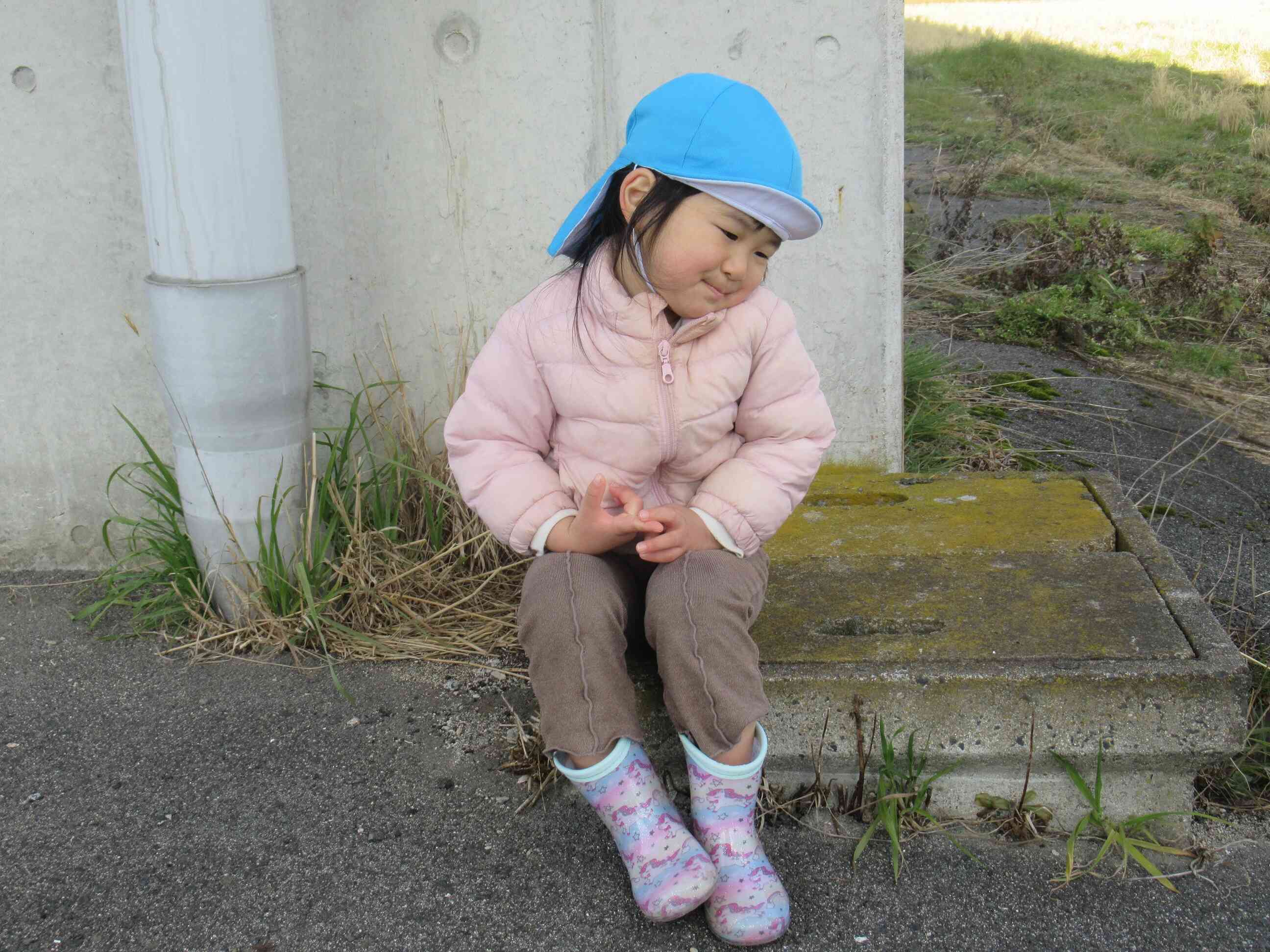 お散歩中♪ちょっと休憩。