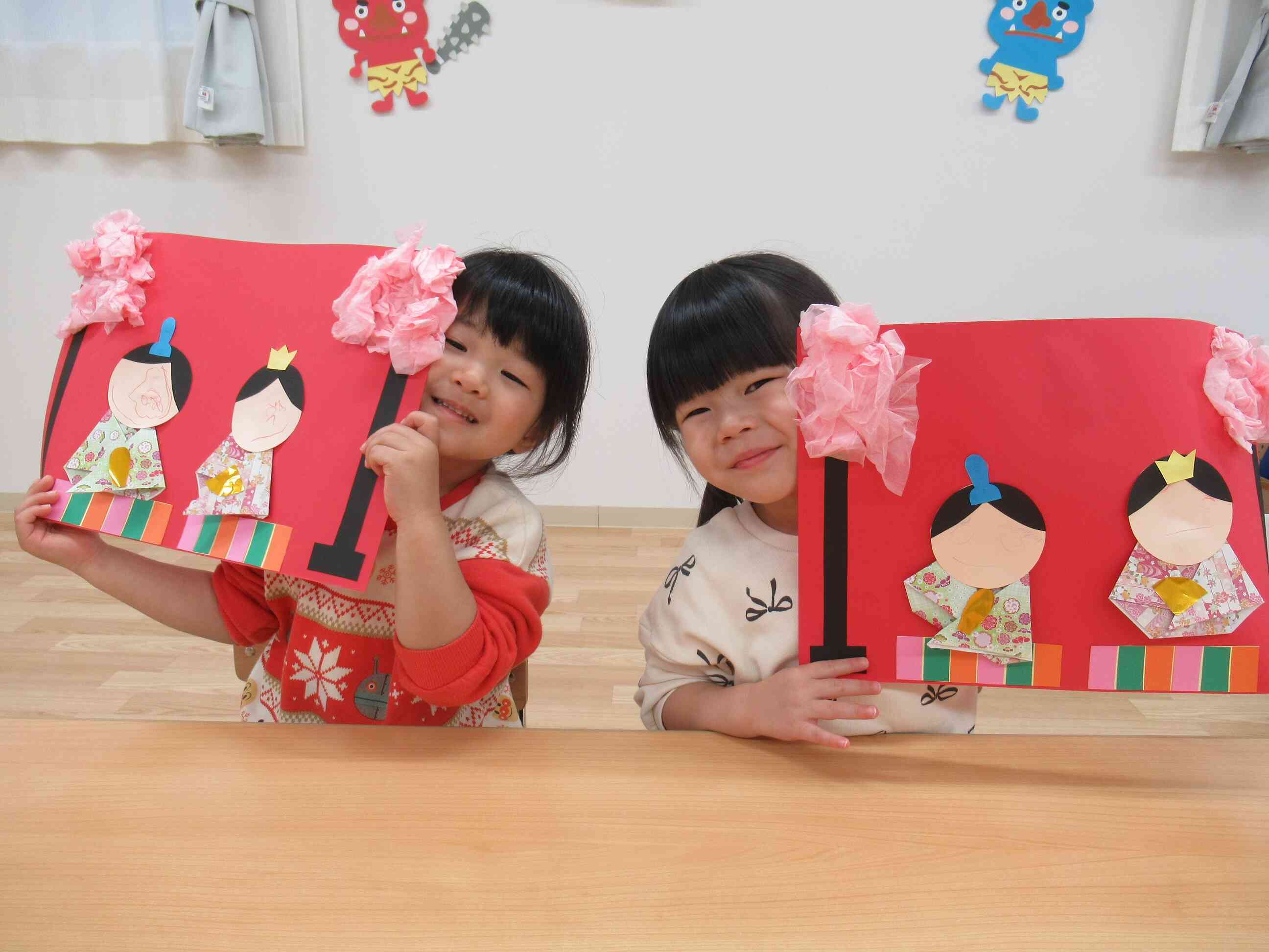 お雛様作ったよ。