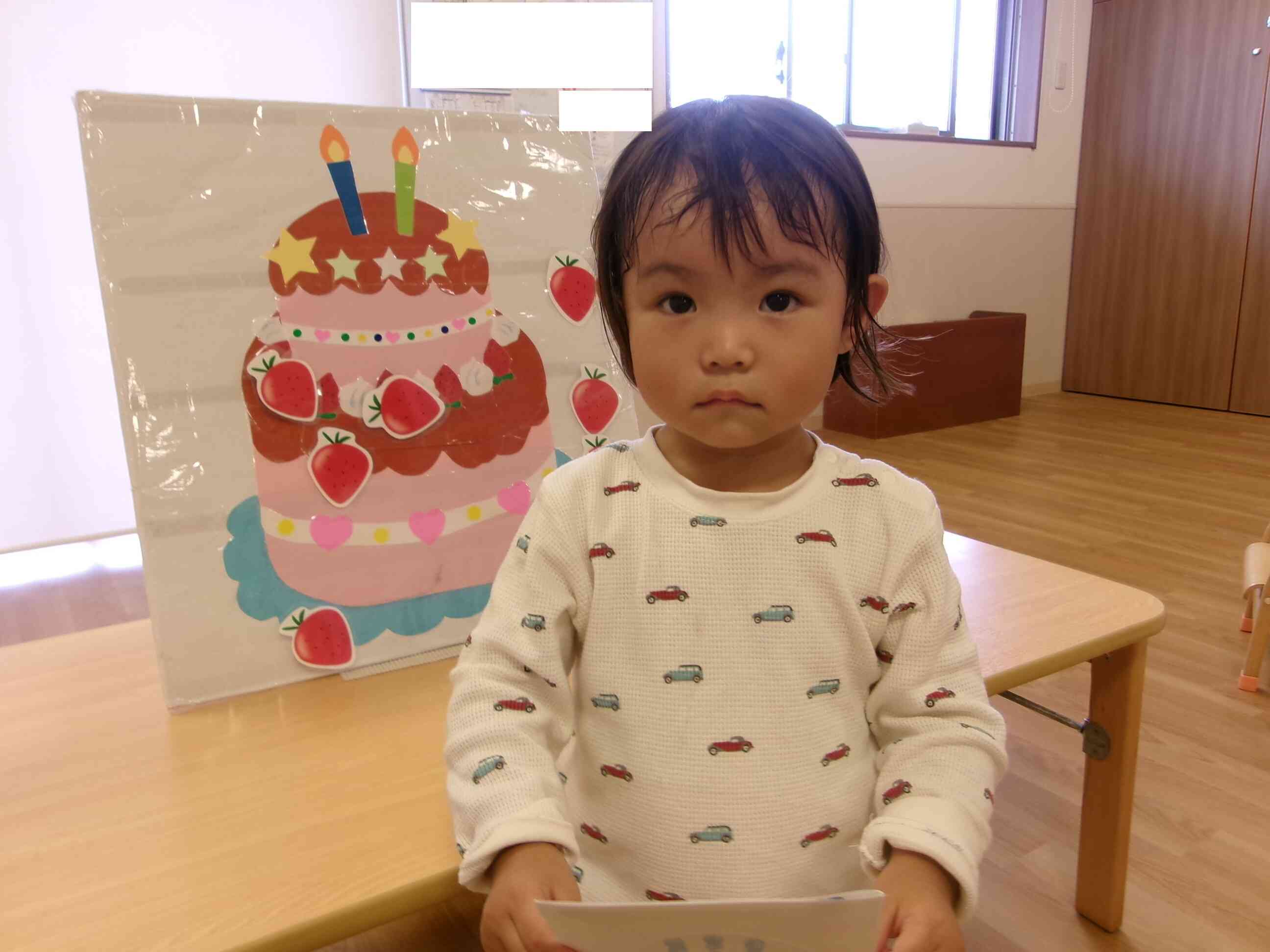 １歳児クラス　あひる組　10月誕生会