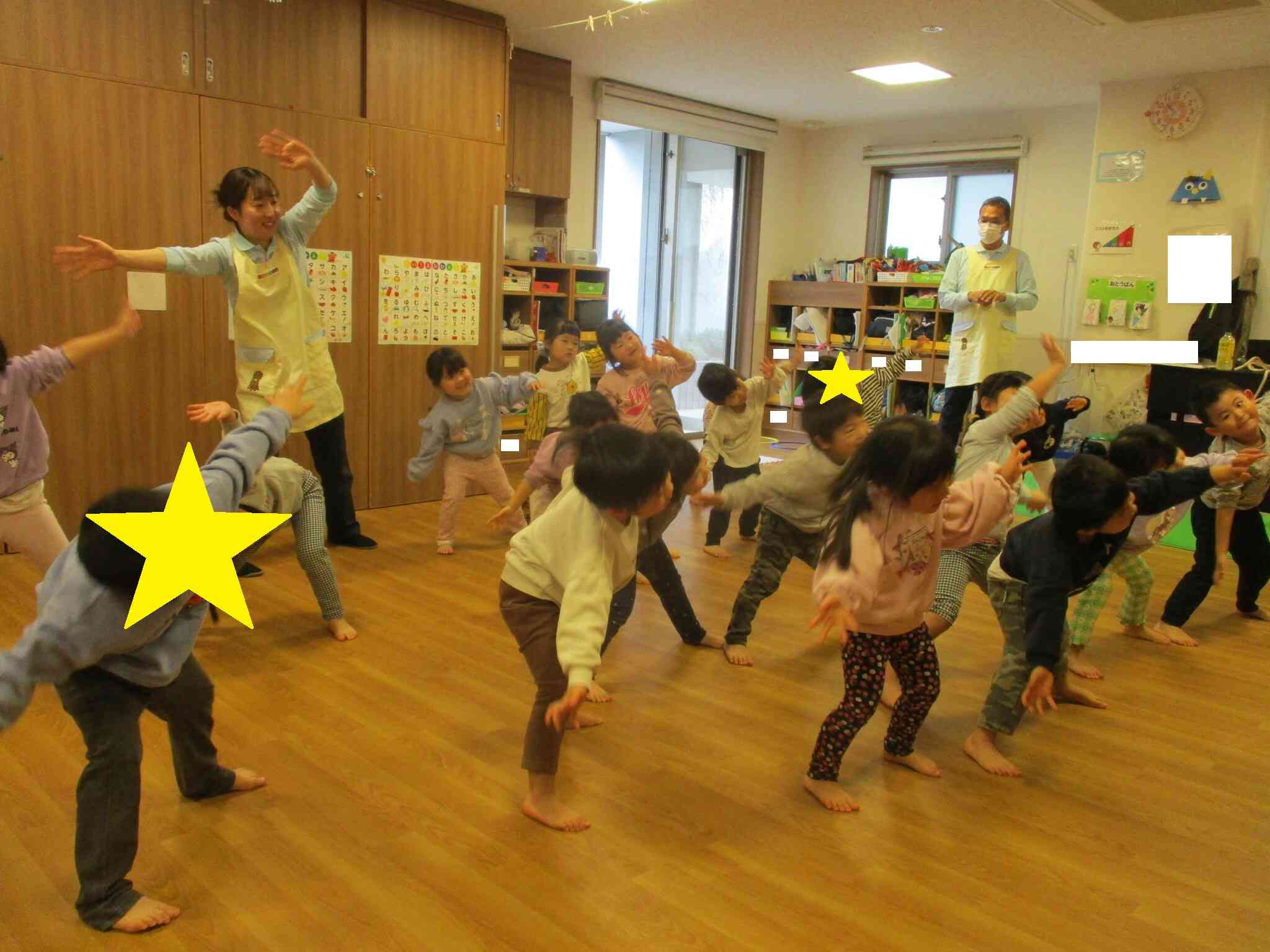 ３歳児　りす組　体操