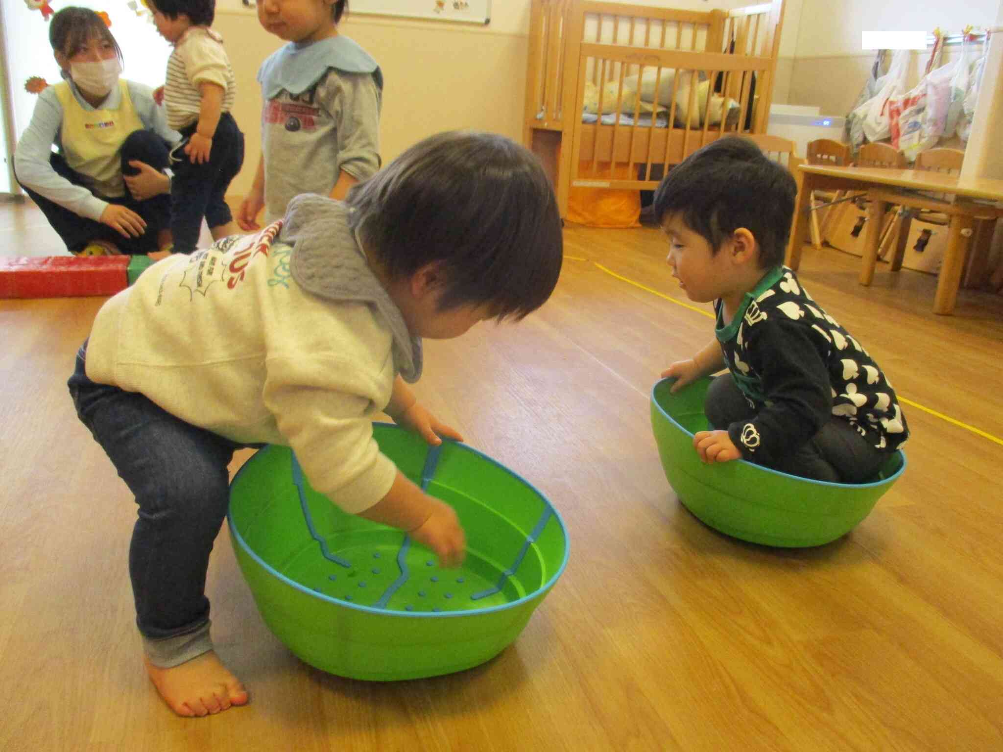 ひっくり返して、よっこいしょ♪