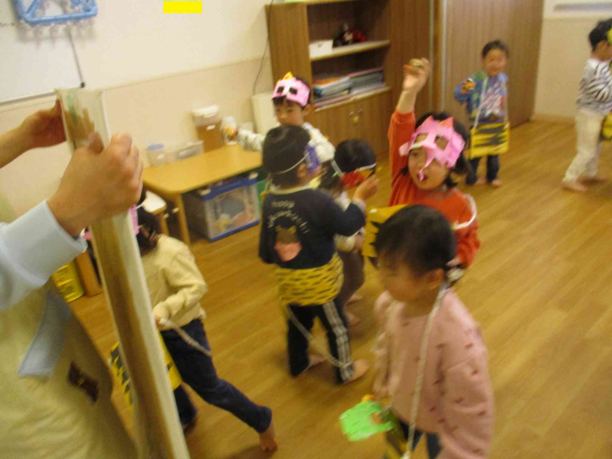 ２歳児クラス　うさぎ組　節分