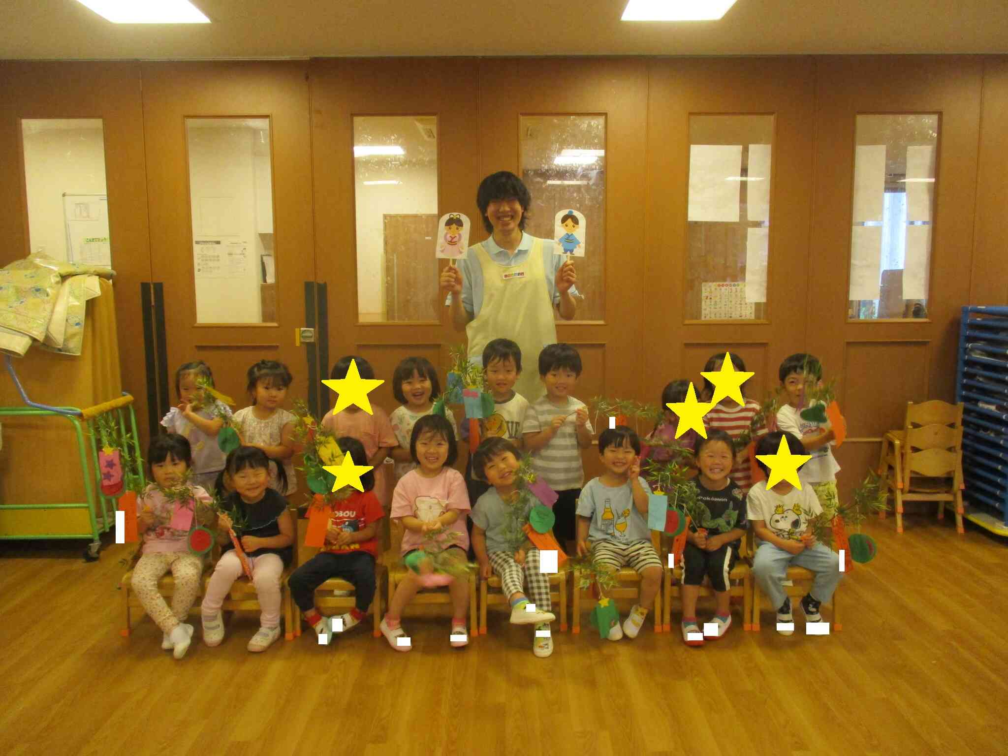 ３歳児　りす組　七夕